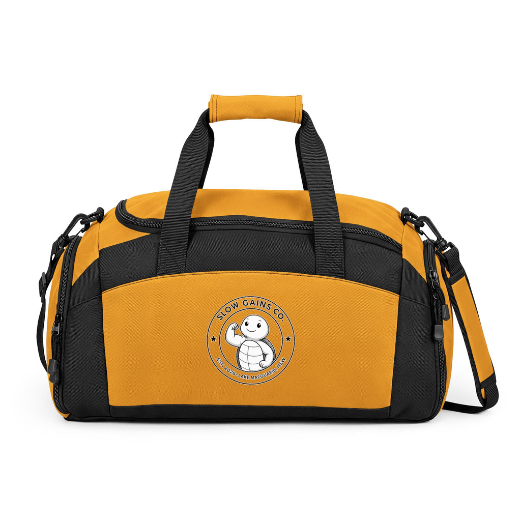 Slow Gains Co. Unisex Gym Duffel Bag – Training & Travel Edition
