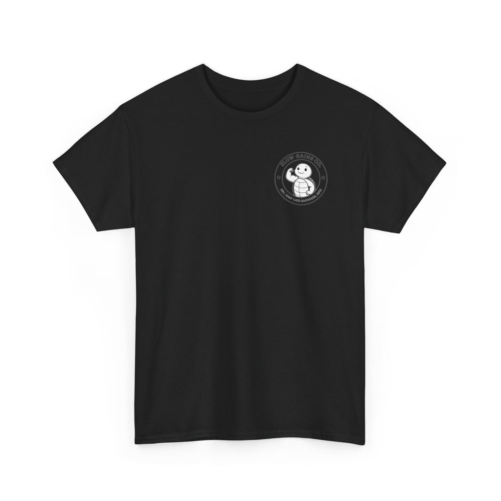 Slow Gains Co Turtle Gym T-Shirt – Casual Fitness Tee - Recovery