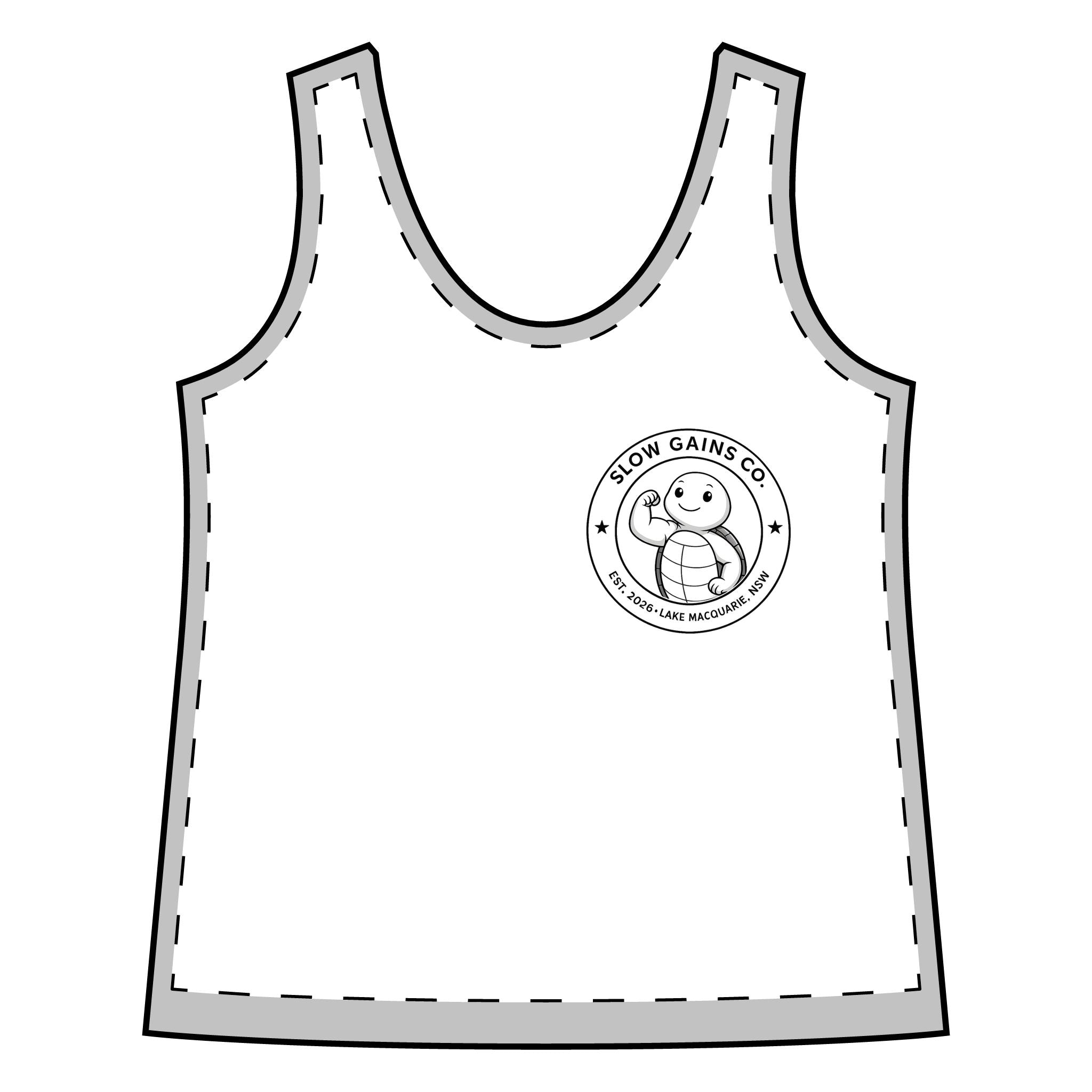 Slow Gains Co. - Women’s Moisture Wicking Racerback Gym Tank