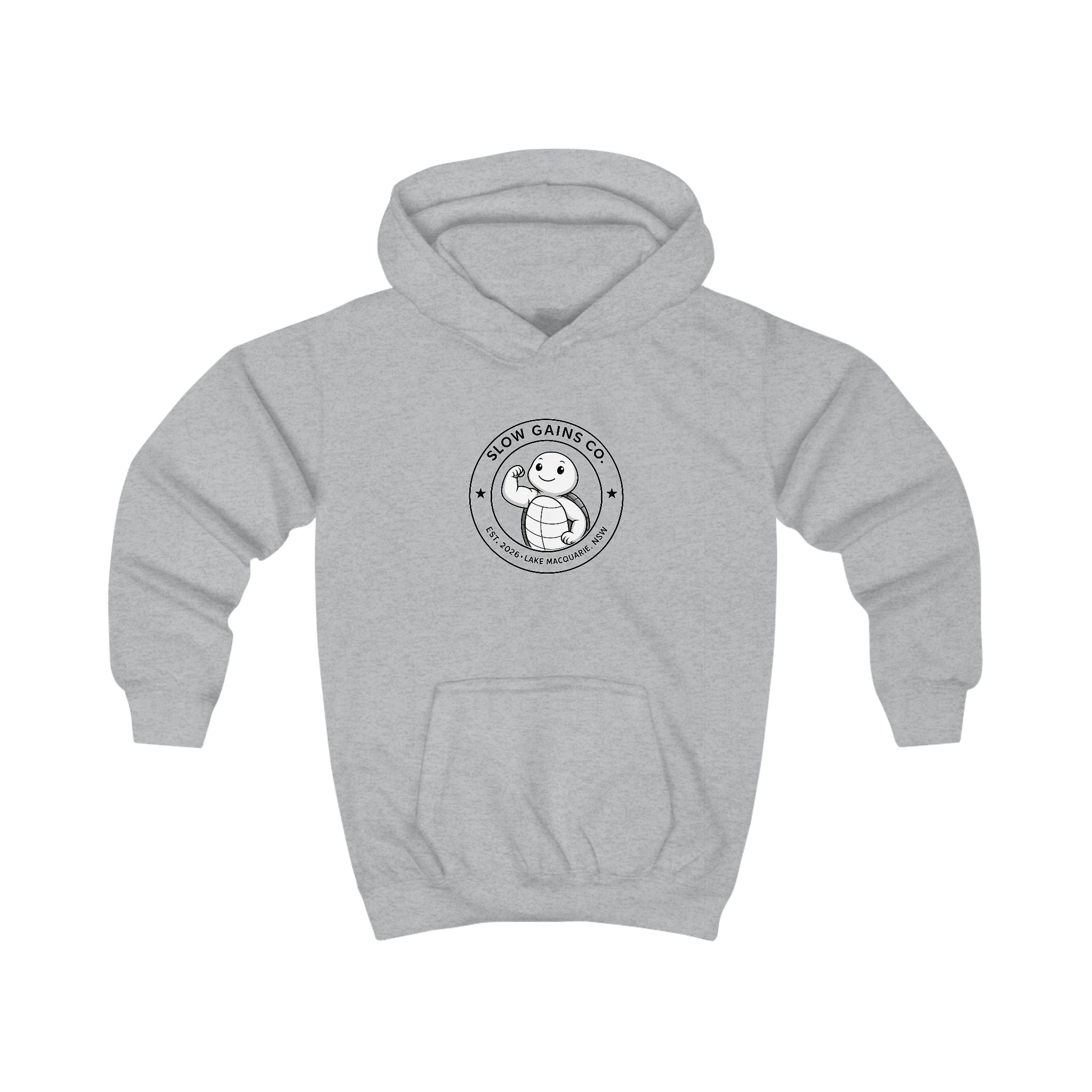 Slow Gains Co. - Kids Gym & Lifestyle Hoodie - Milkshake