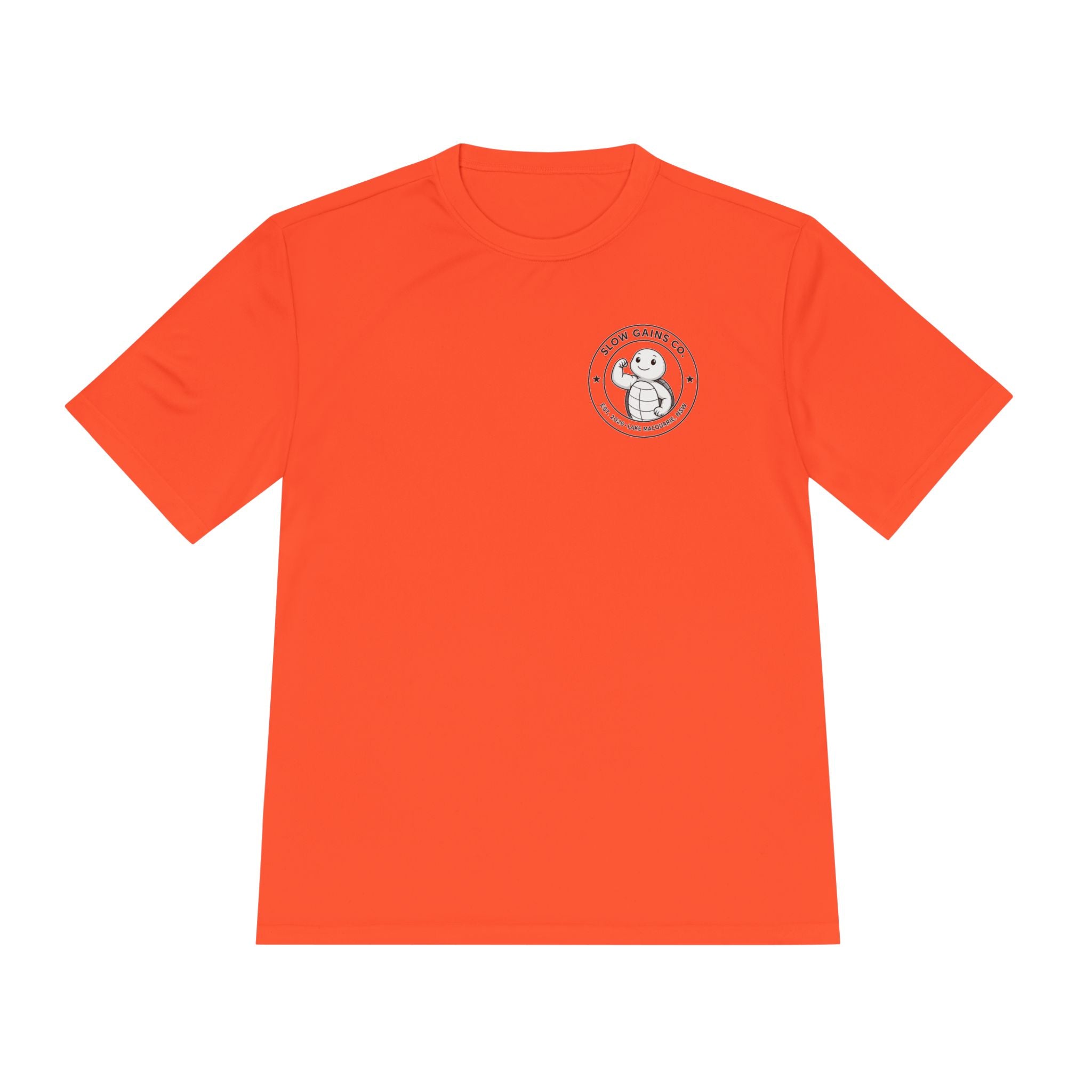 Slow Gains Co. - Breathable Activewear Training Tee for Men & Women - Logo