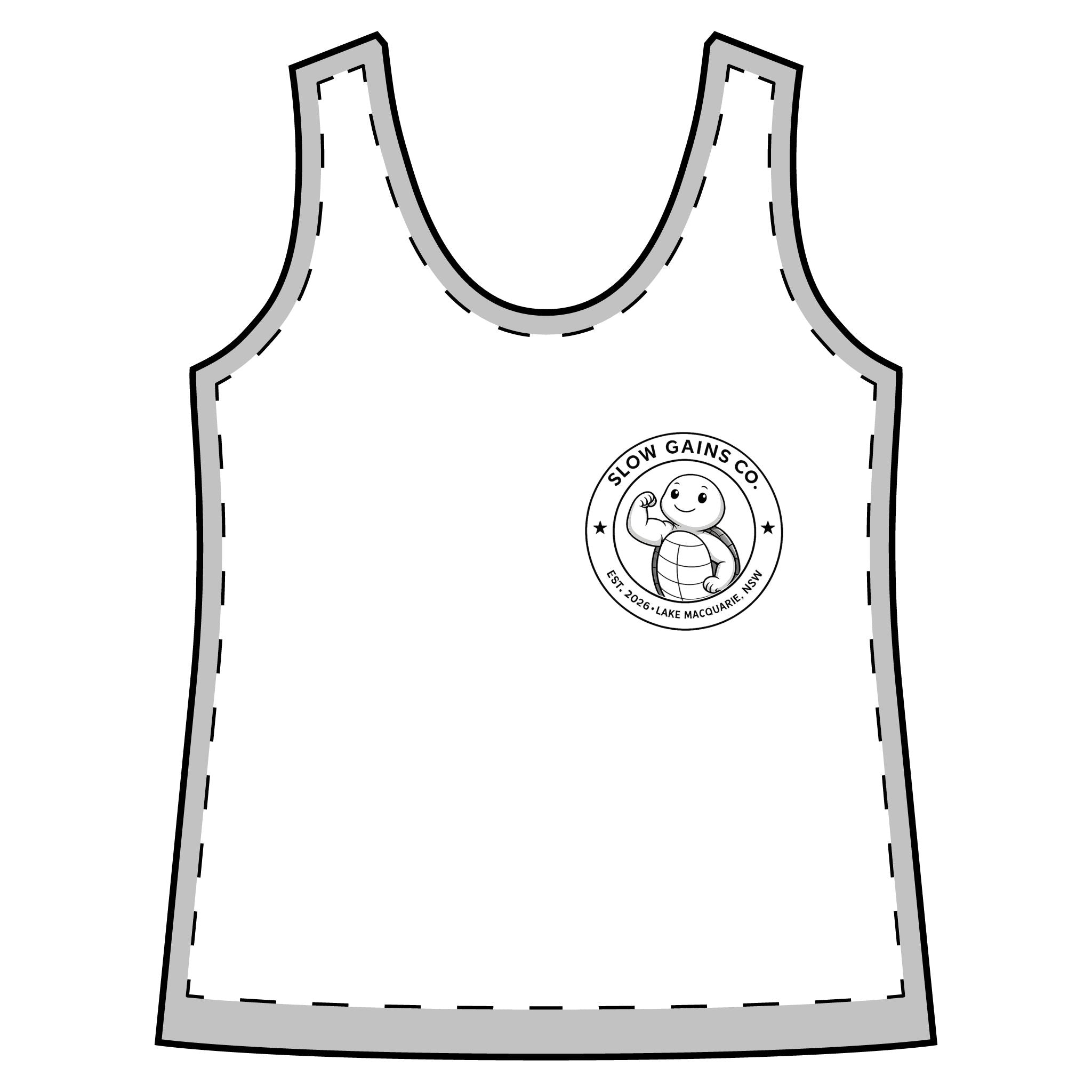 Slow Gains Co. - Women’s Moisture Wicking Racerback Gym Tank