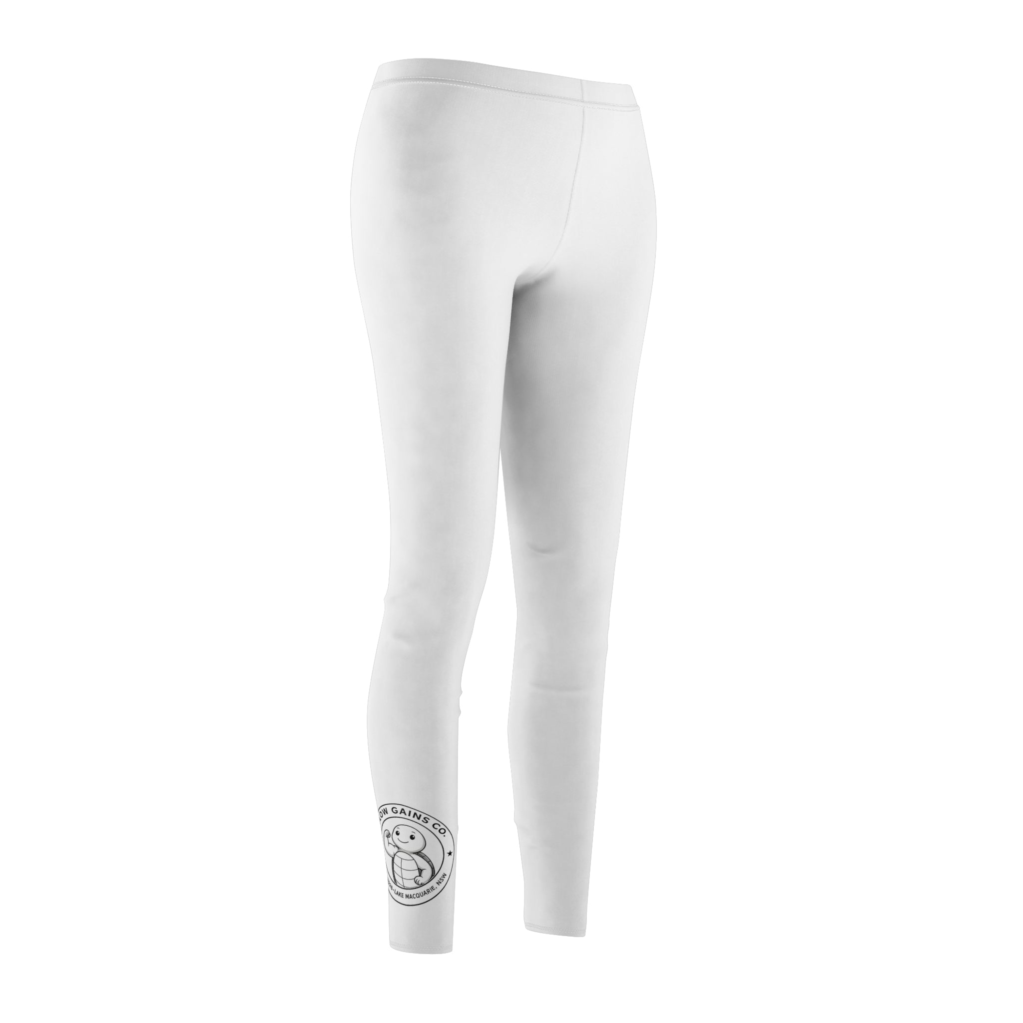 Slow Gains Co. - Women’s High-Waisted Gym Leggings - Cheeky Turtle