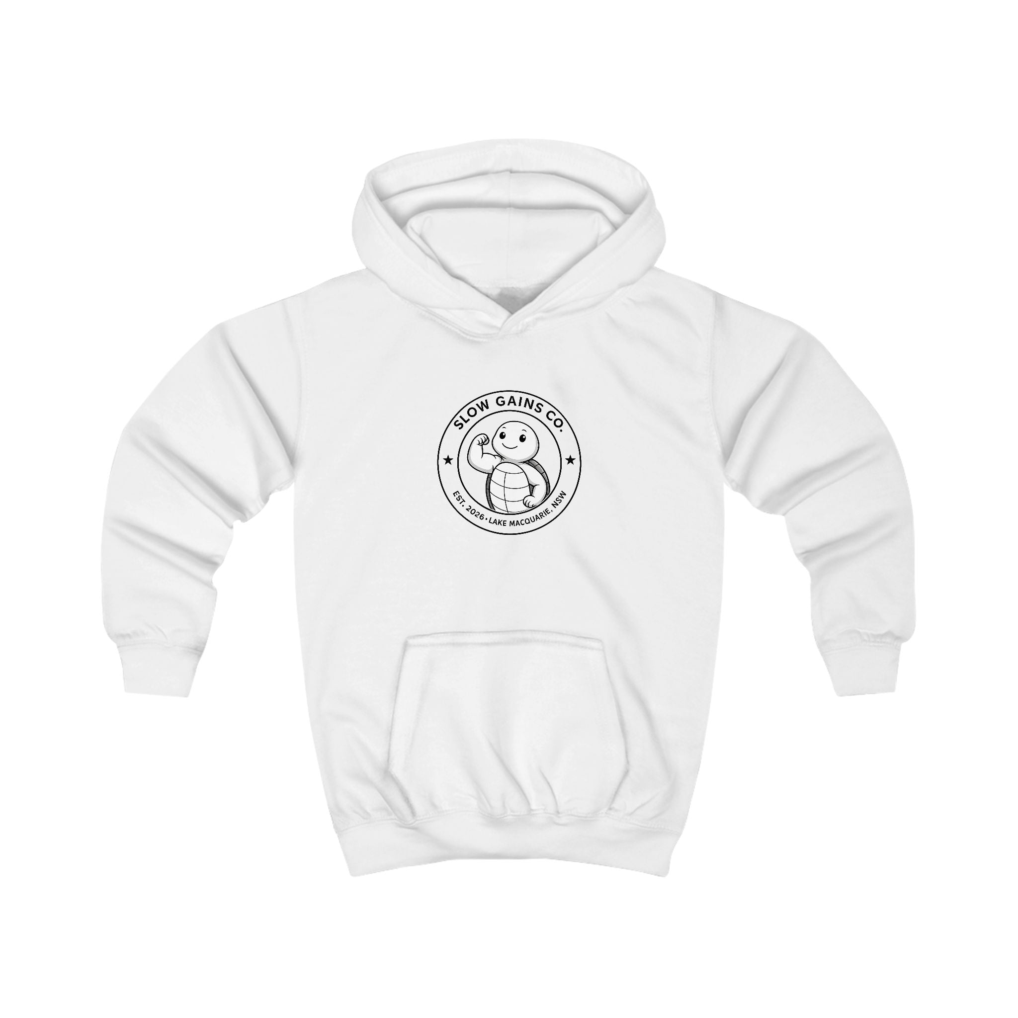 Slow Gains Co. - Kids Gym & Lifestyle Hoodie - Milkshake