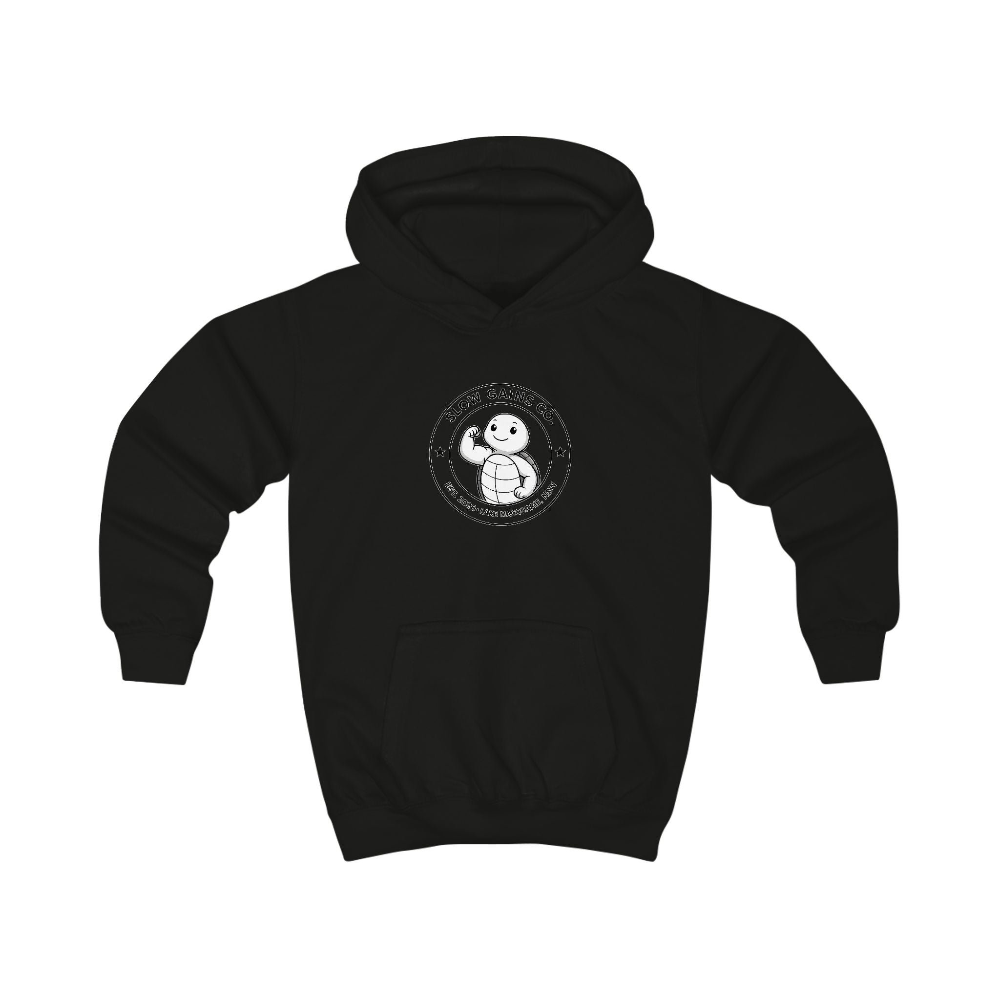 Slow Gains Co. - Kids Gym & Lifestyle Hoodie - Milkshake