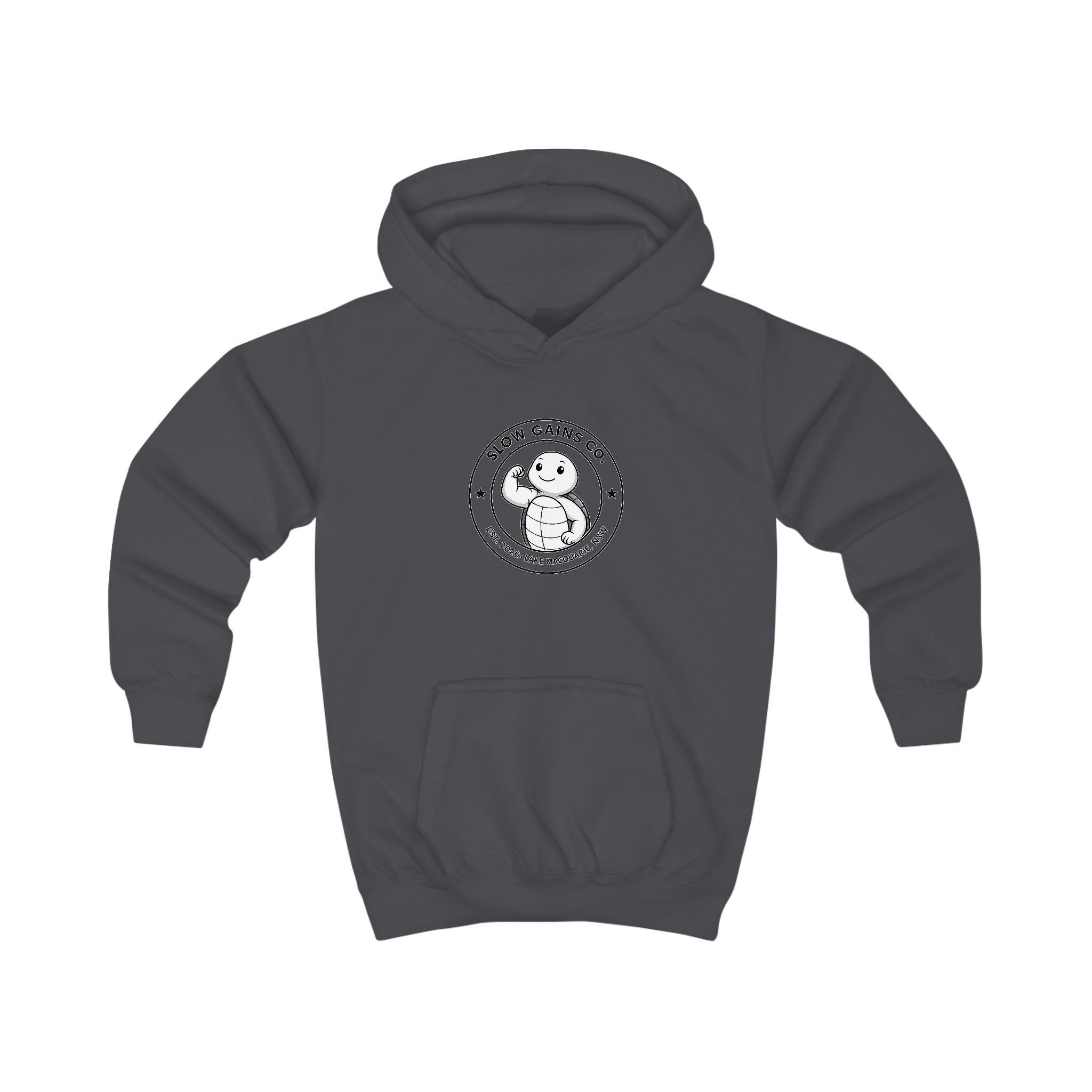 Slow Gains Co. - Kids Gym & Lifestyle Hoodie - Milkshake