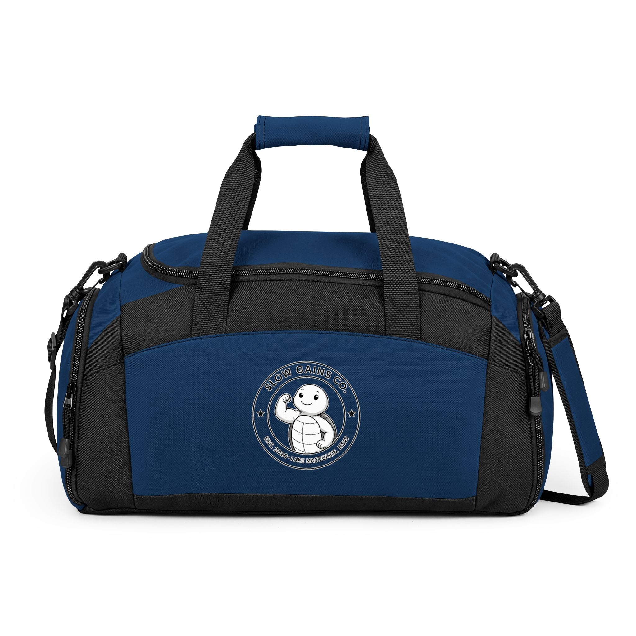 Slow Gains Co. Unisex Gym Duffel Bag – Training & Travel Edition