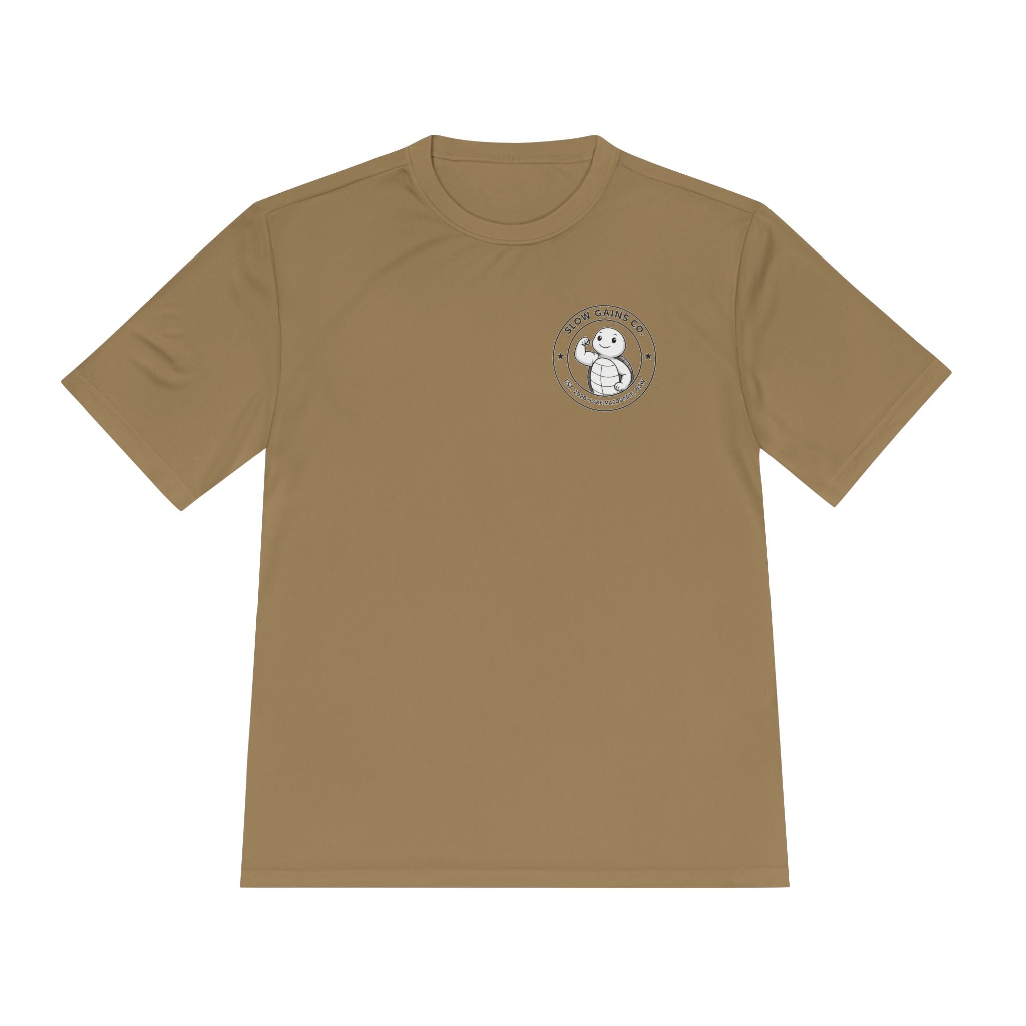 Slow Gains Co. - Breathable Activewear Training Tee for Men & Women - Logo