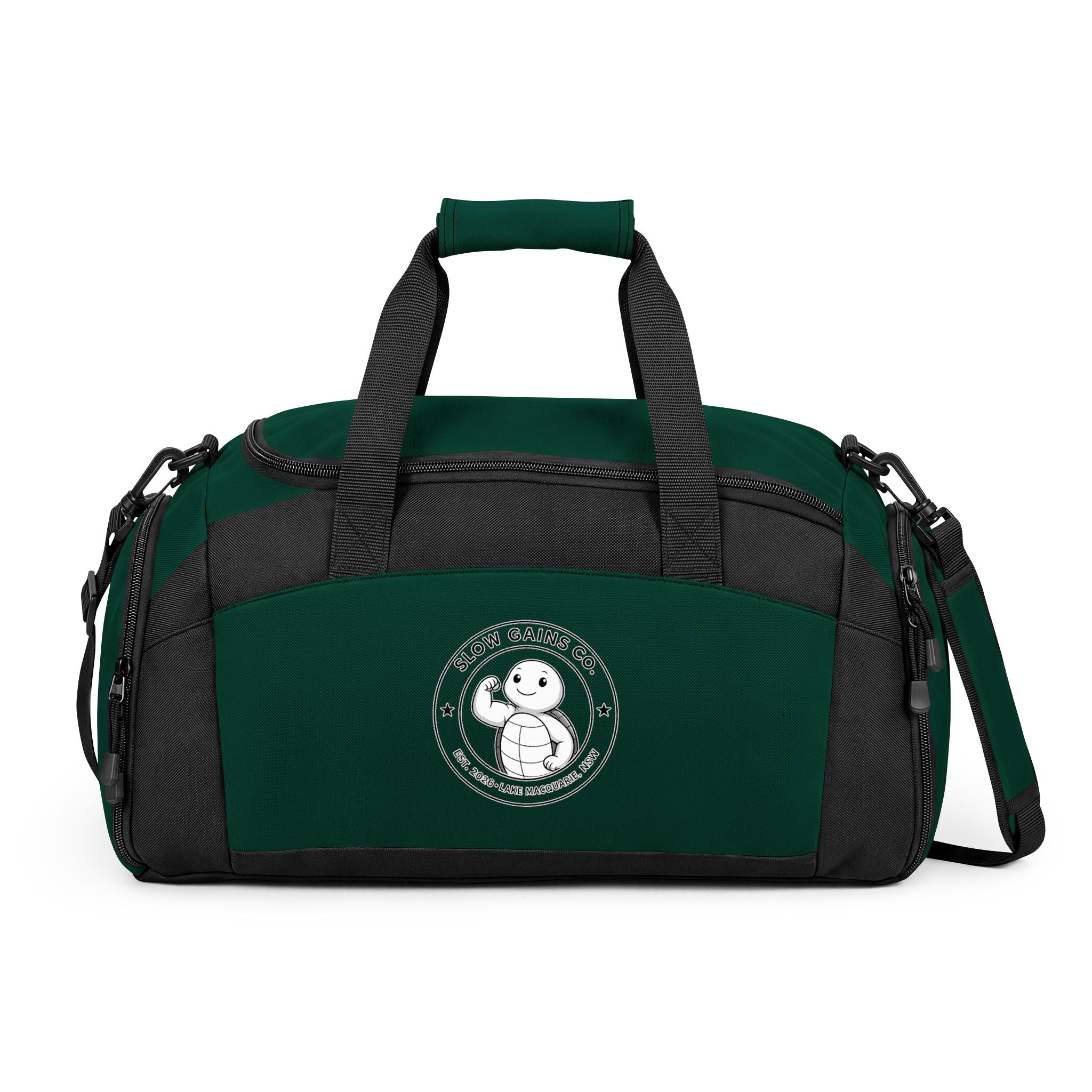 Slow Gains Co. Unisex Gym Duffel Bag – Training & Travel Edition