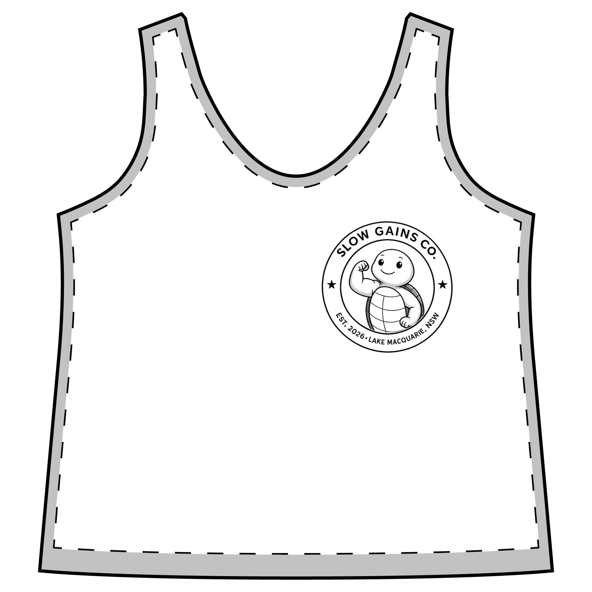 Slow Gains Co. - Women’s Moisture Wicking Racerback Gym Tank