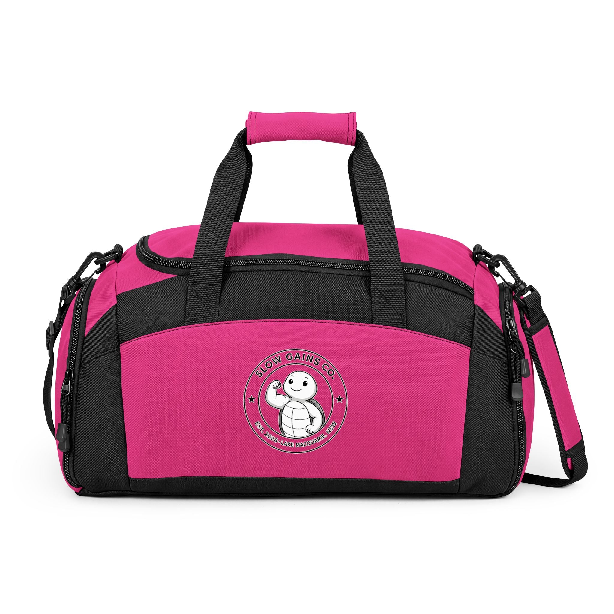 Slow Gains Co. Unisex Gym Duffel Bag – Training & Travel Edition