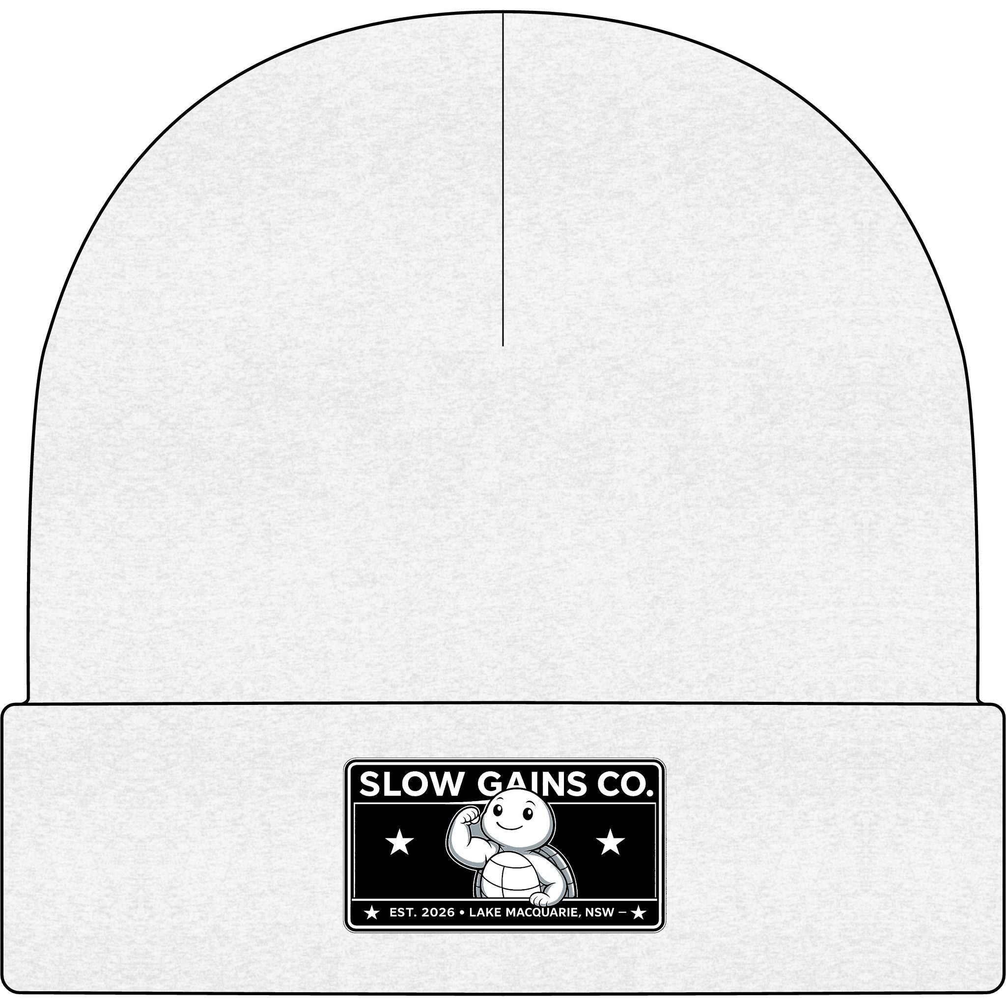 Slow Gains Co. - Unisex Ribbed Cuff Beanie – Gym & Lifestyle Wear
