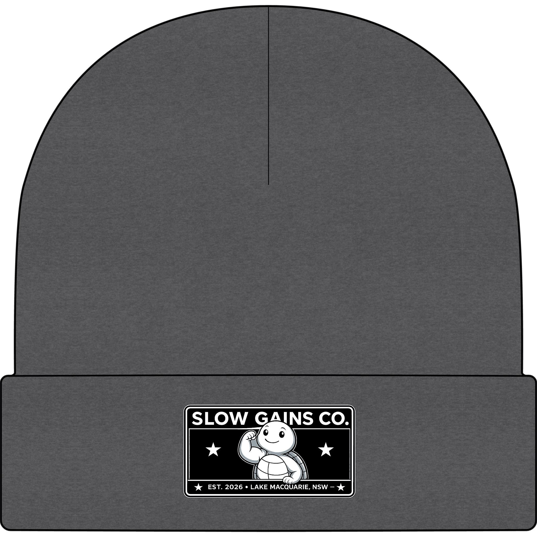 Slow Gains Co. - Unisex Ribbed Cuff Beanie – Gym & Lifestyle Wear