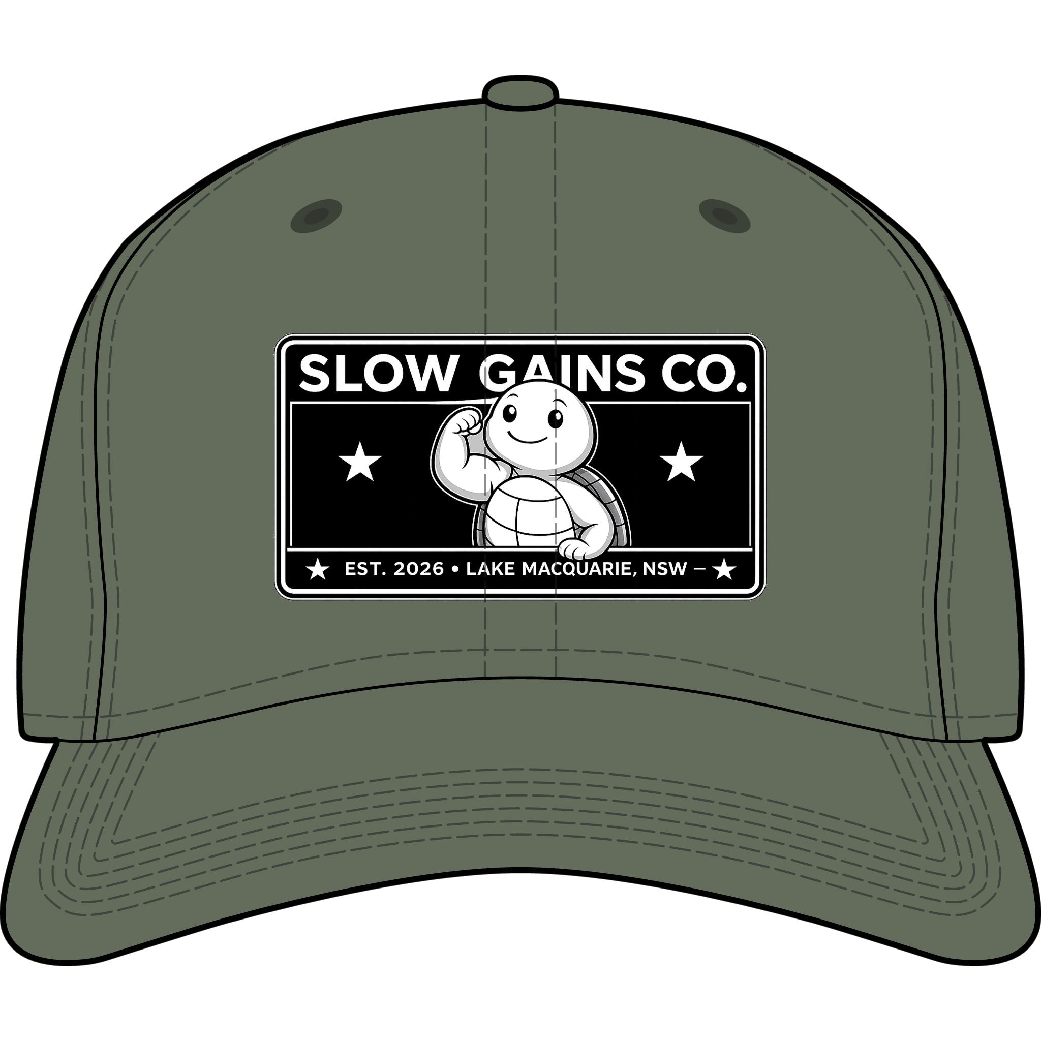 Slow Gains Co, - Unisex Adjustable Baseball Cap – Logo Edition