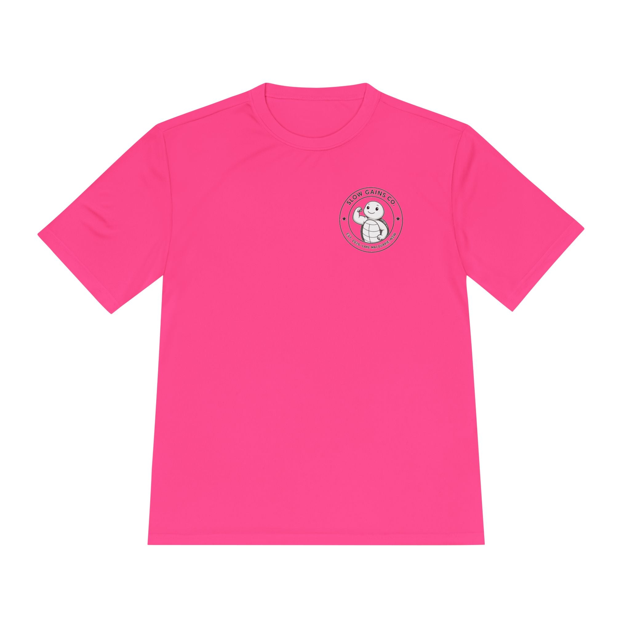 Slow Gains Co. - Breathable Activewear Training Tee for Men & Women - Logo