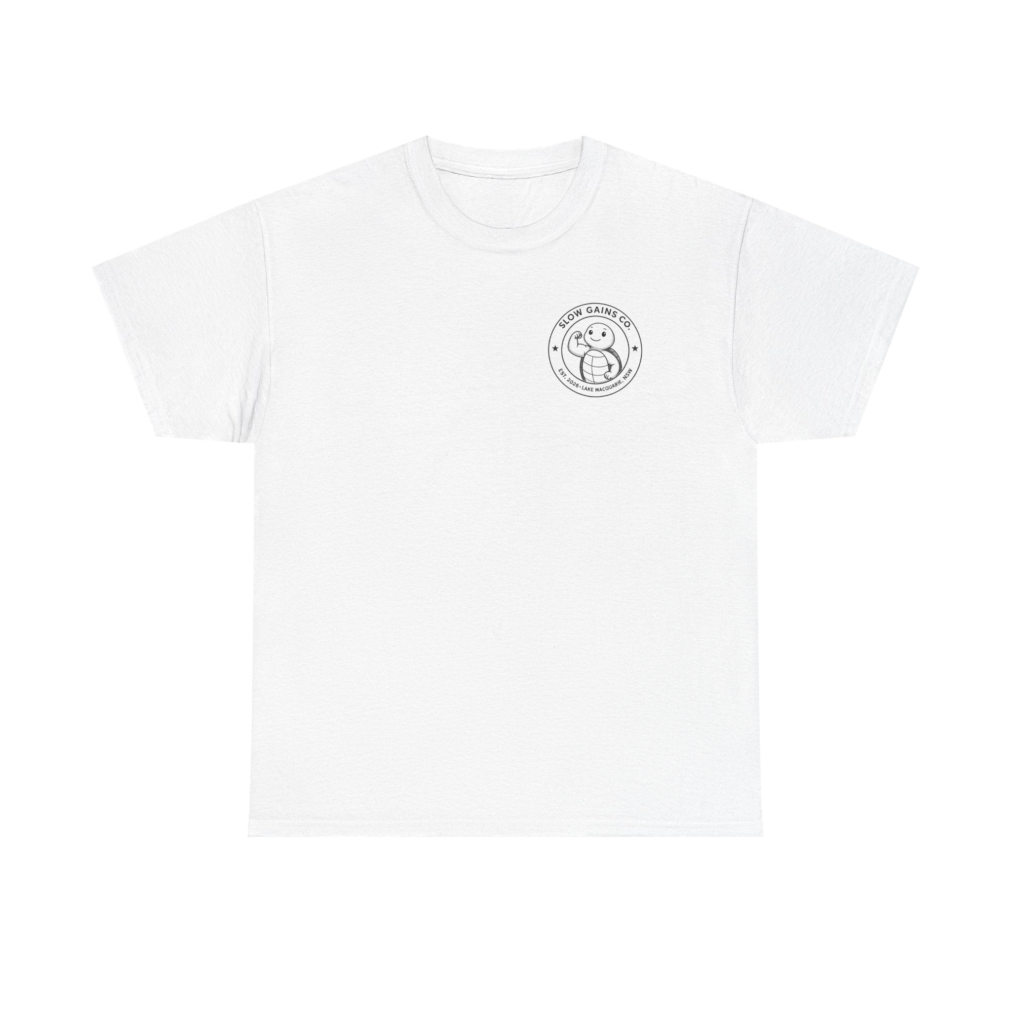 Slow Gains Co Turtle Gym T-Shirt – Casual Fitness Tee - Recovery