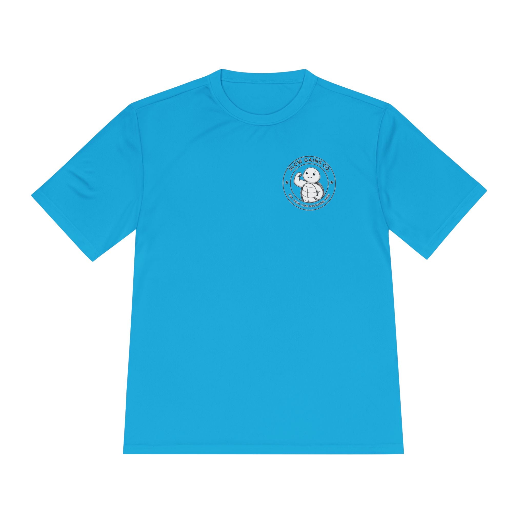 Slow Gains Co. - Breathable Activewear Training Tee for Men & Women - Logo