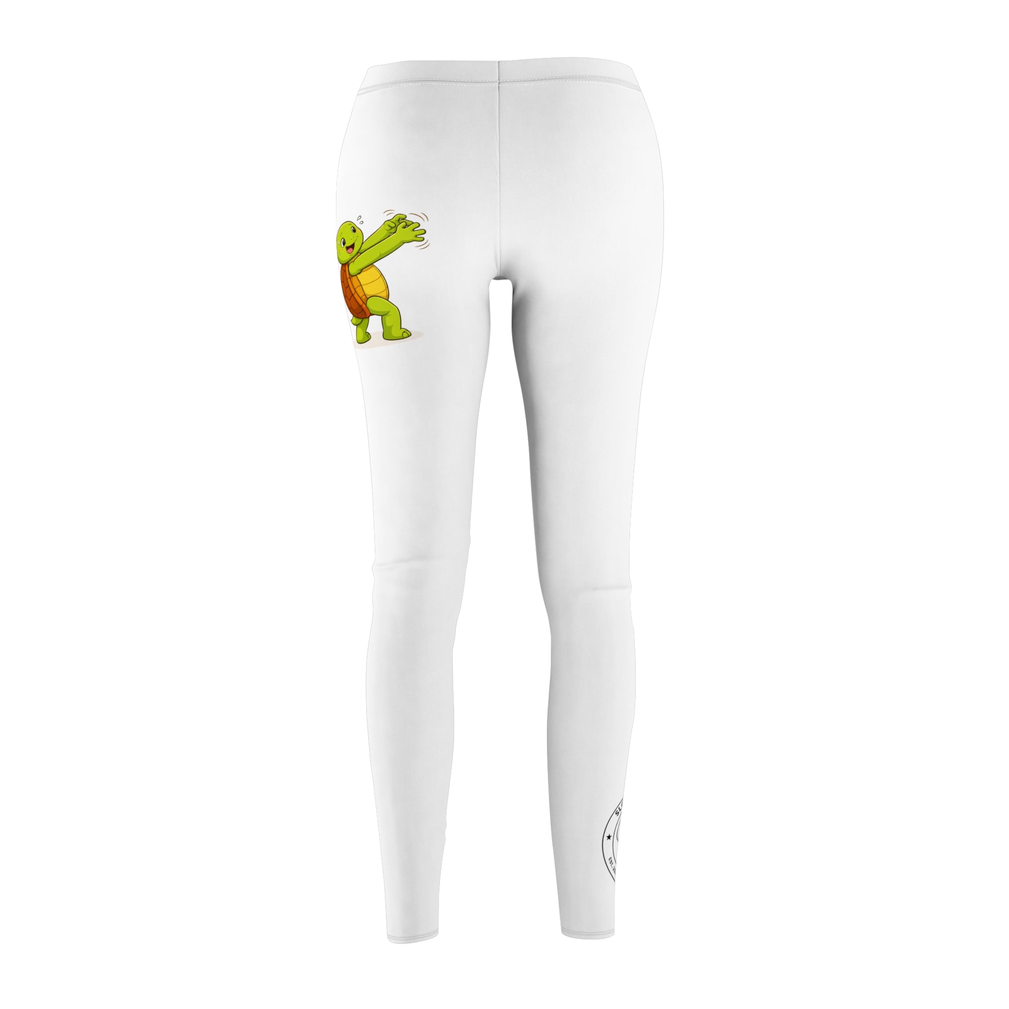 Slow Gains Co. - Women’s High-Waisted Gym Leggings - Cheeky Turtle