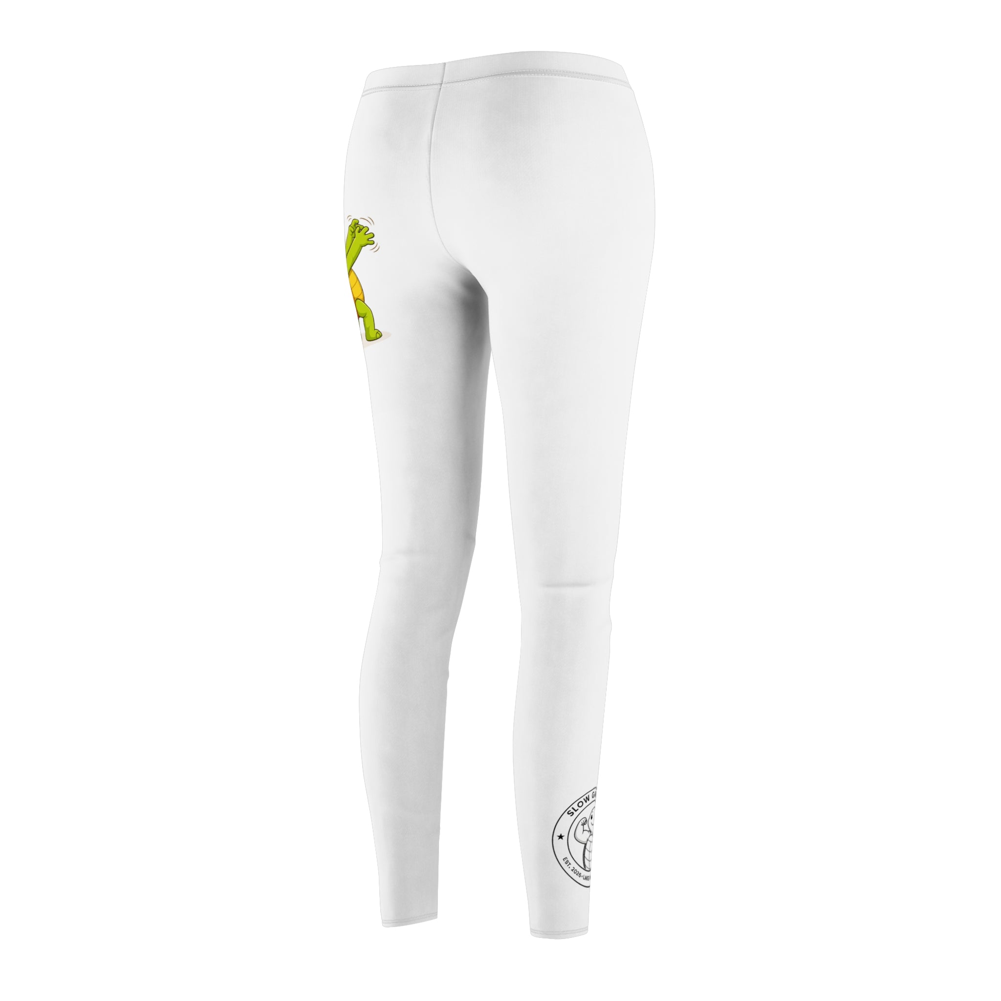 Slow Gains Co. - Women’s High-Waisted Gym Leggings - Cheeky Turtle
