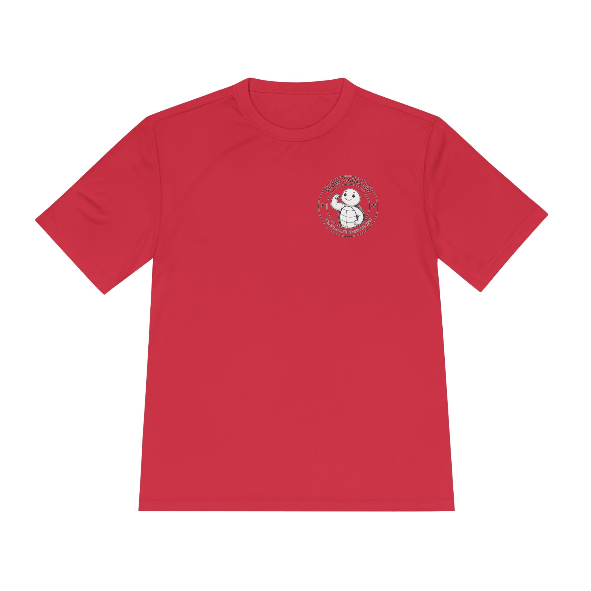 Slow Gains Co. - Breathable Activewear Training Tee for Men & Women - Logo