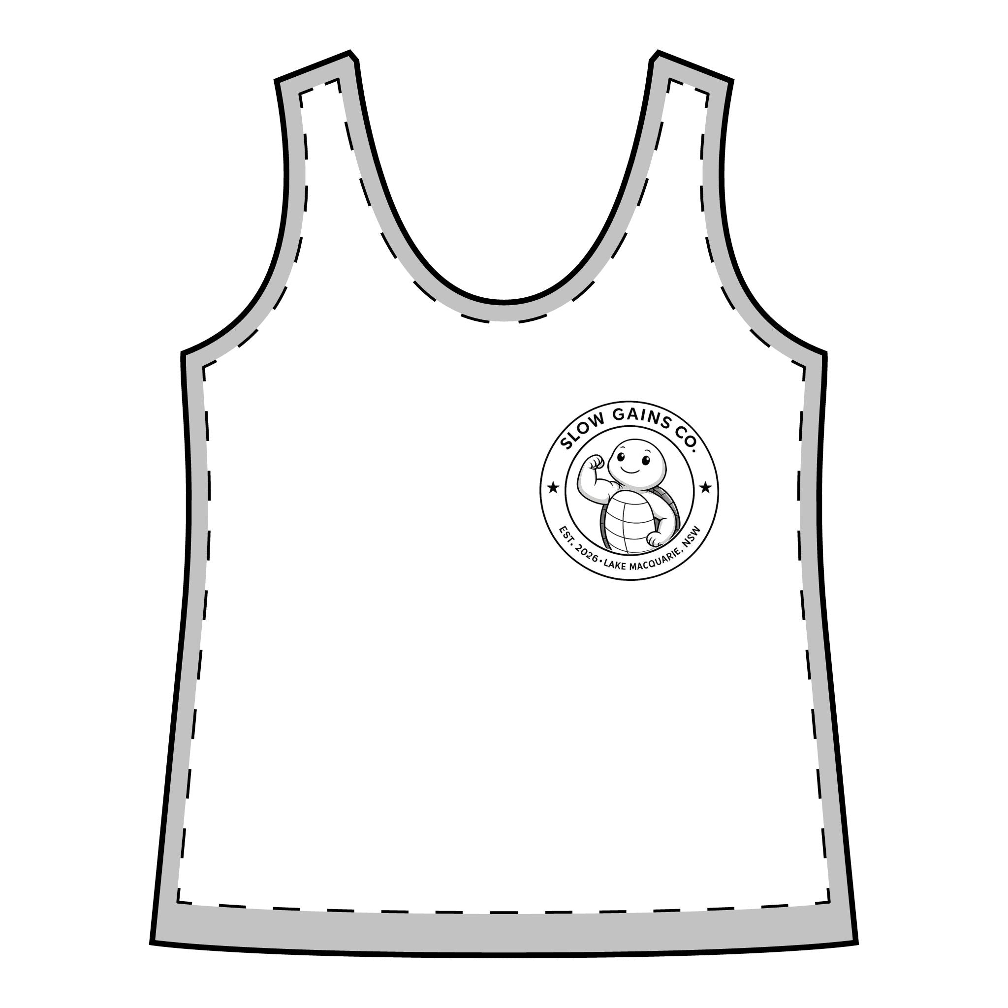 Slow Gains Co. - Women’s Moisture Wicking Racerback Gym Tank