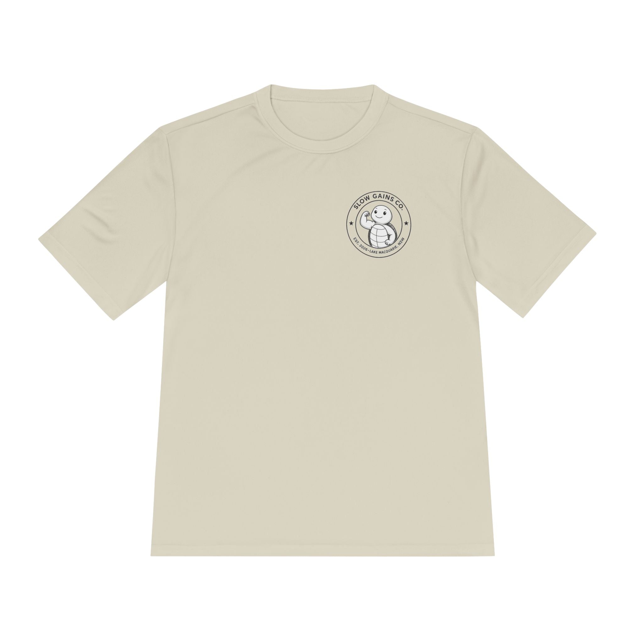Slow Gains Co. - Breathable Activewear Training Tee for Men & Women - Logo