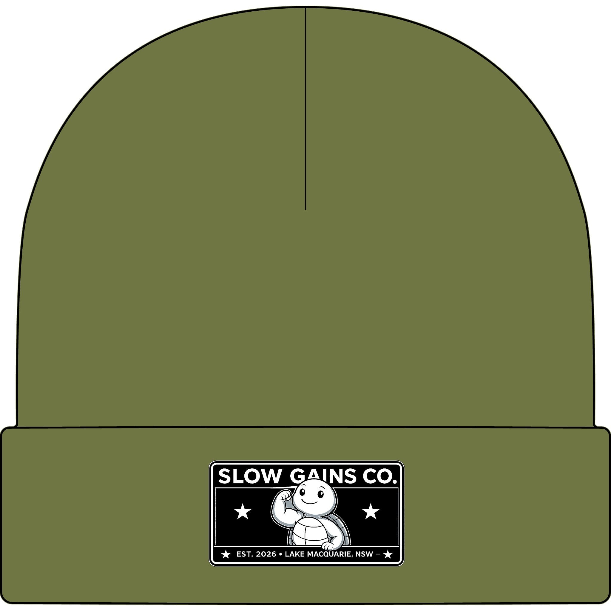 Slow Gains Co. - Unisex Ribbed Cuff Beanie – Gym & Lifestyle Wear