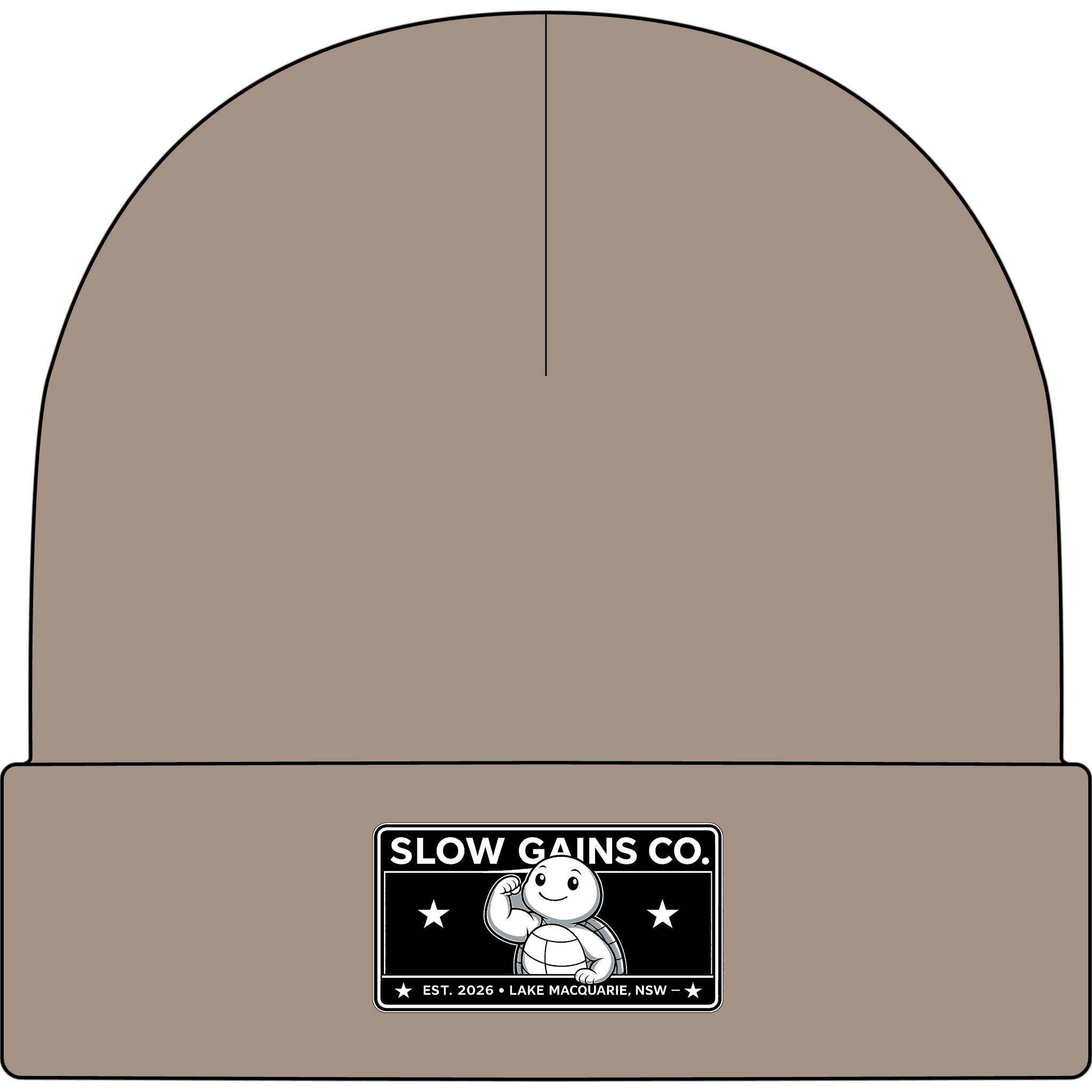 Slow Gains Co. - Unisex Ribbed Cuff Beanie – Gym & Lifestyle Wear
