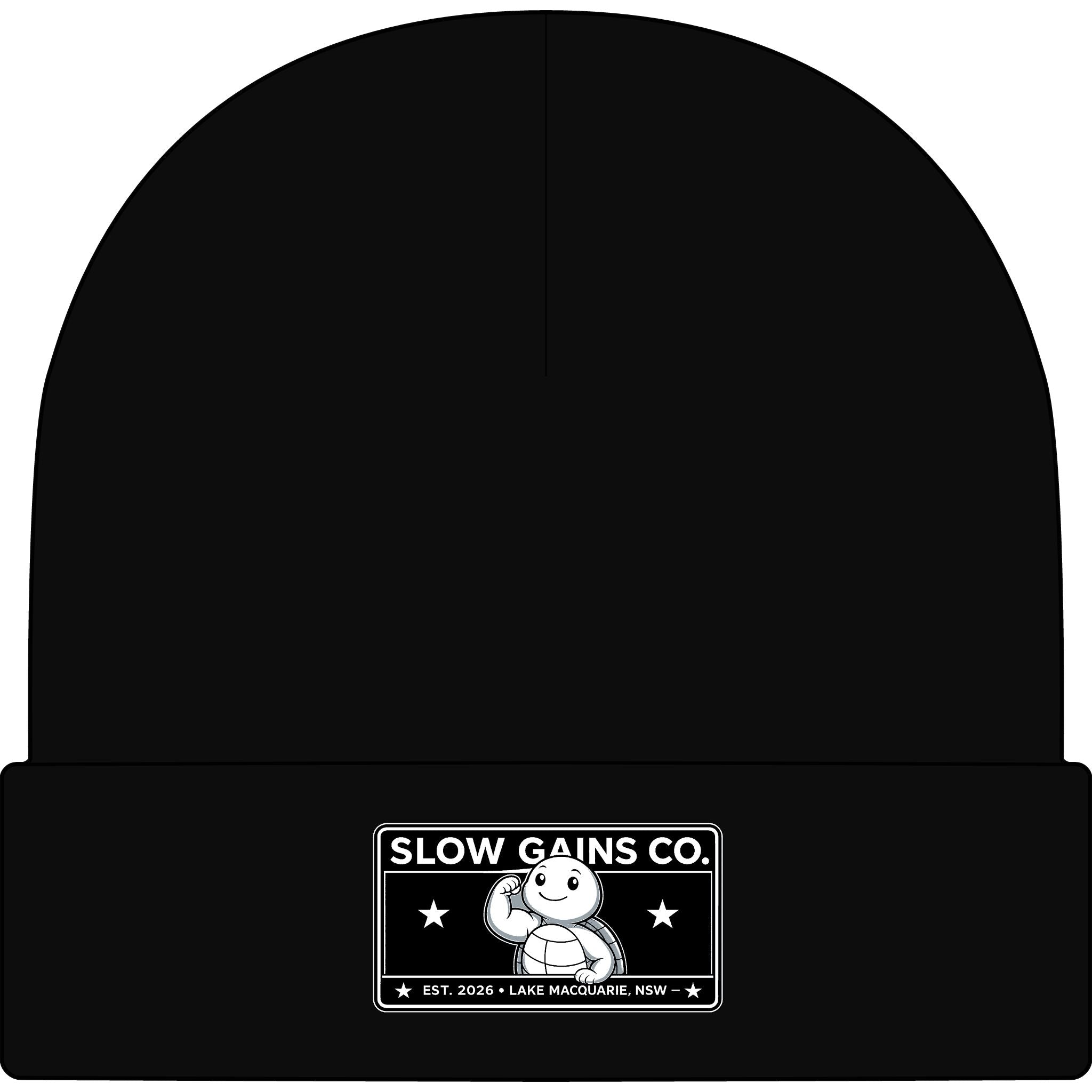 Slow Gains Co. - Unisex Ribbed Cuff Beanie – Gym & Lifestyle Wear
