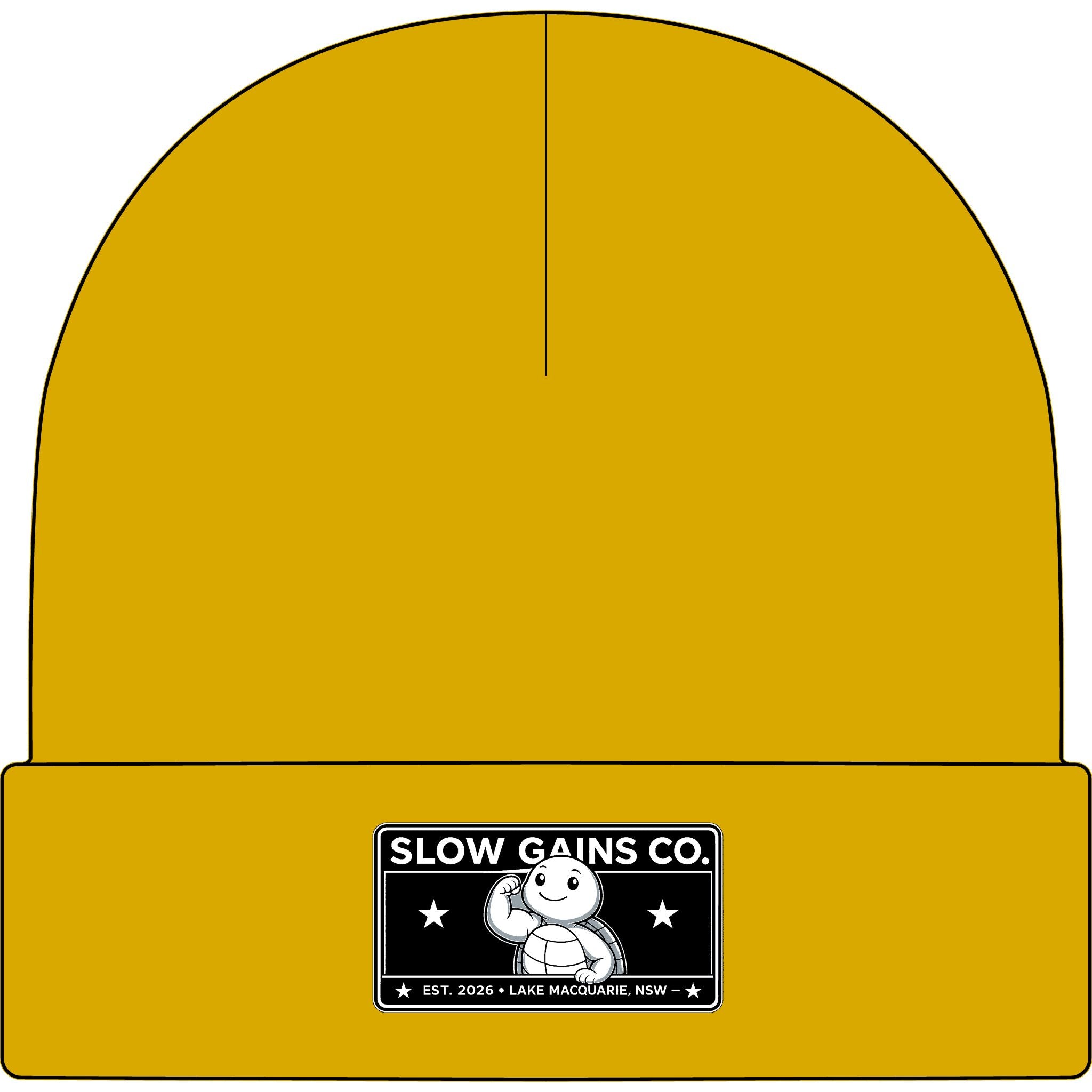 Slow Gains Co. - Unisex Ribbed Cuff Beanie – Gym & Lifestyle Wear