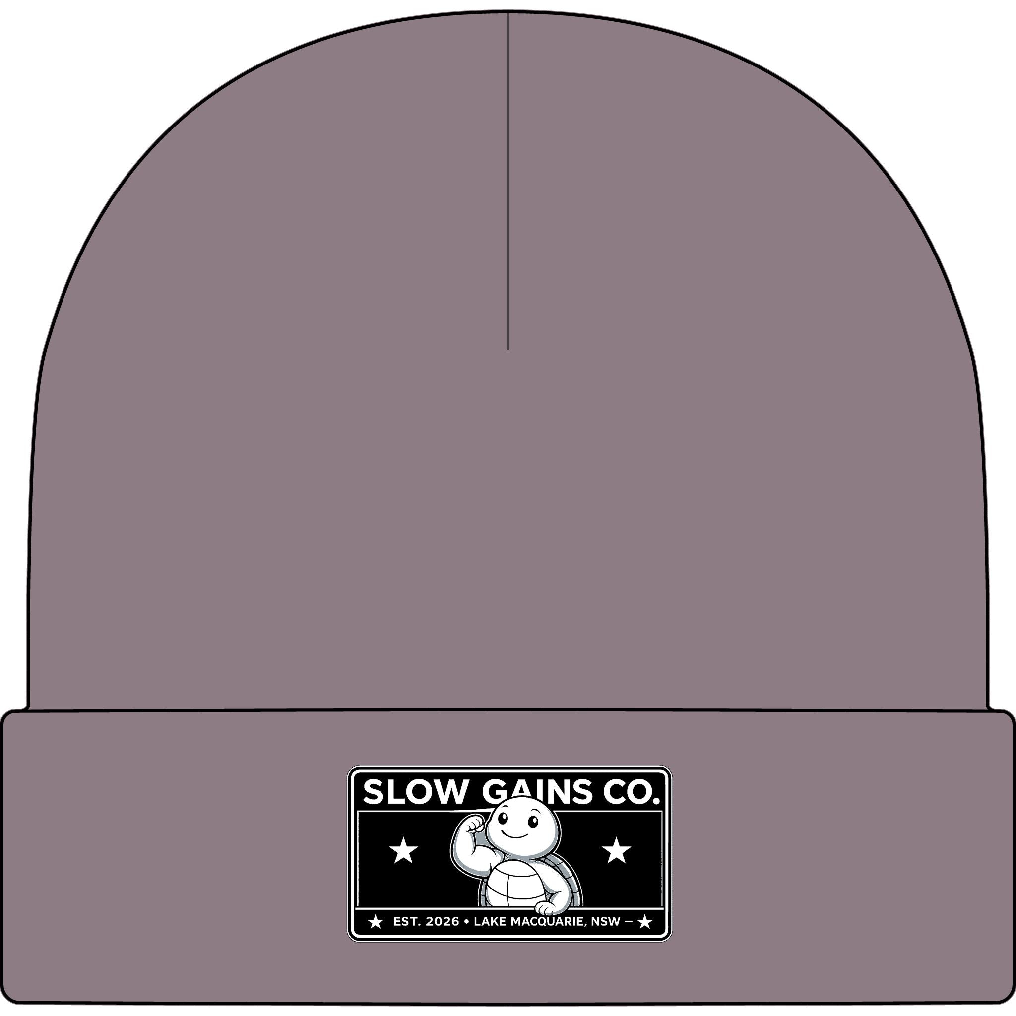 Slow Gains Co. - Unisex Ribbed Cuff Beanie – Gym & Lifestyle Wear