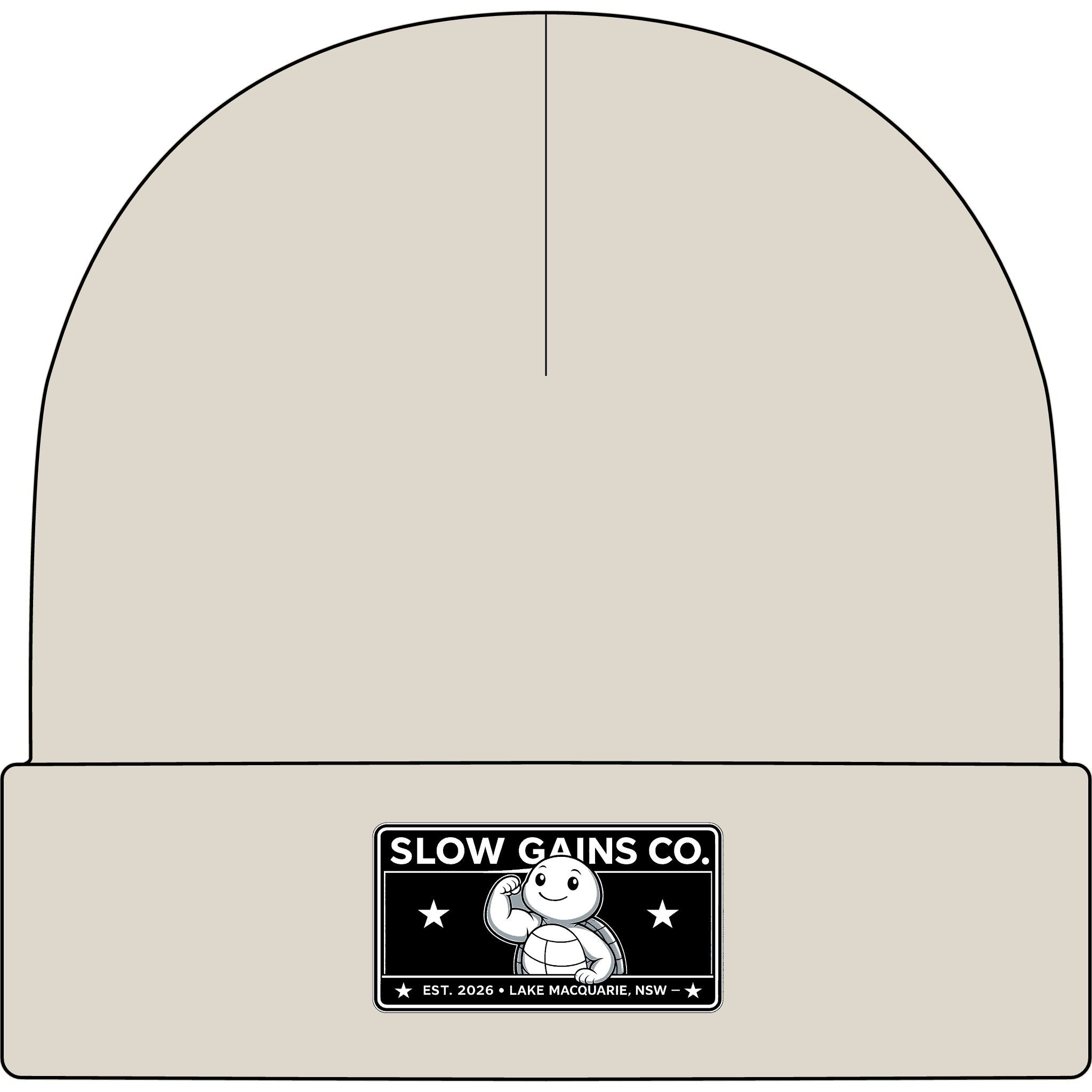 Slow Gains Co. - Unisex Ribbed Cuff Beanie – Gym & Lifestyle Wear