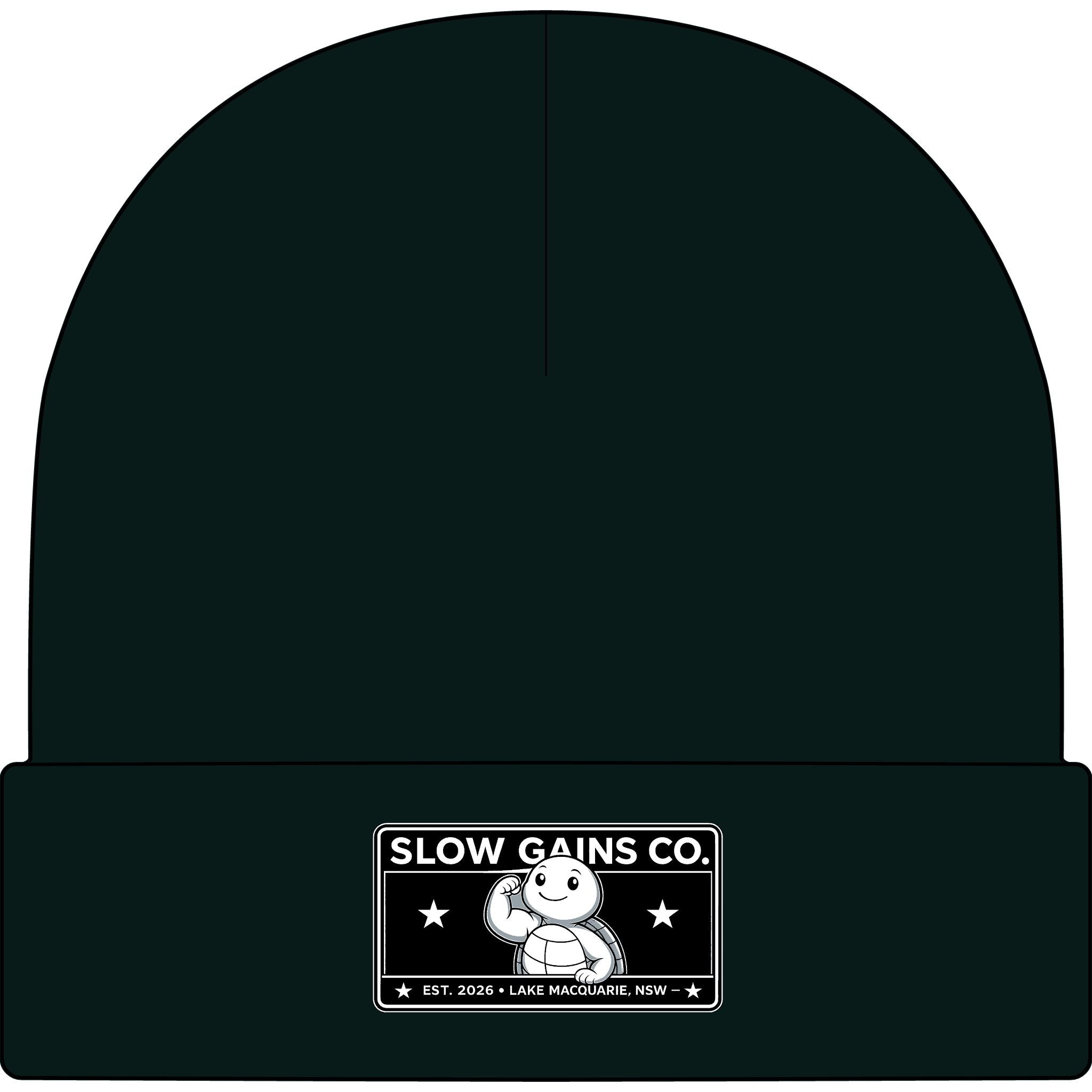 Slow Gains Co. - Unisex Ribbed Cuff Beanie – Gym & Lifestyle Wear