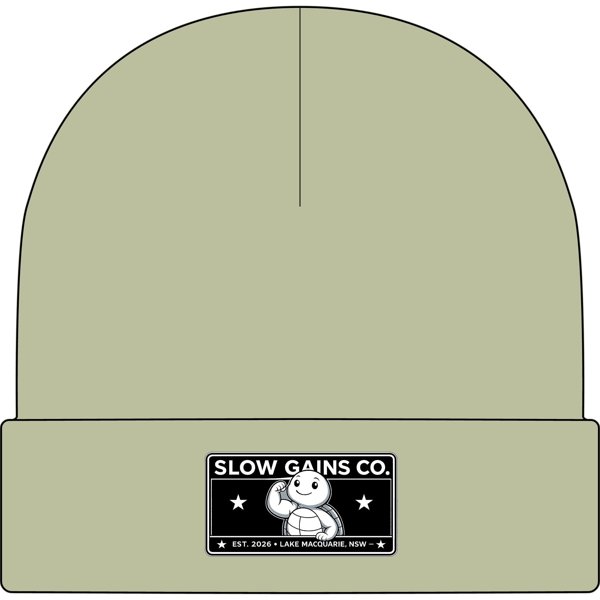 Slow Gains Co. - Unisex Ribbed Cuff Beanie – Gym & Lifestyle Wear