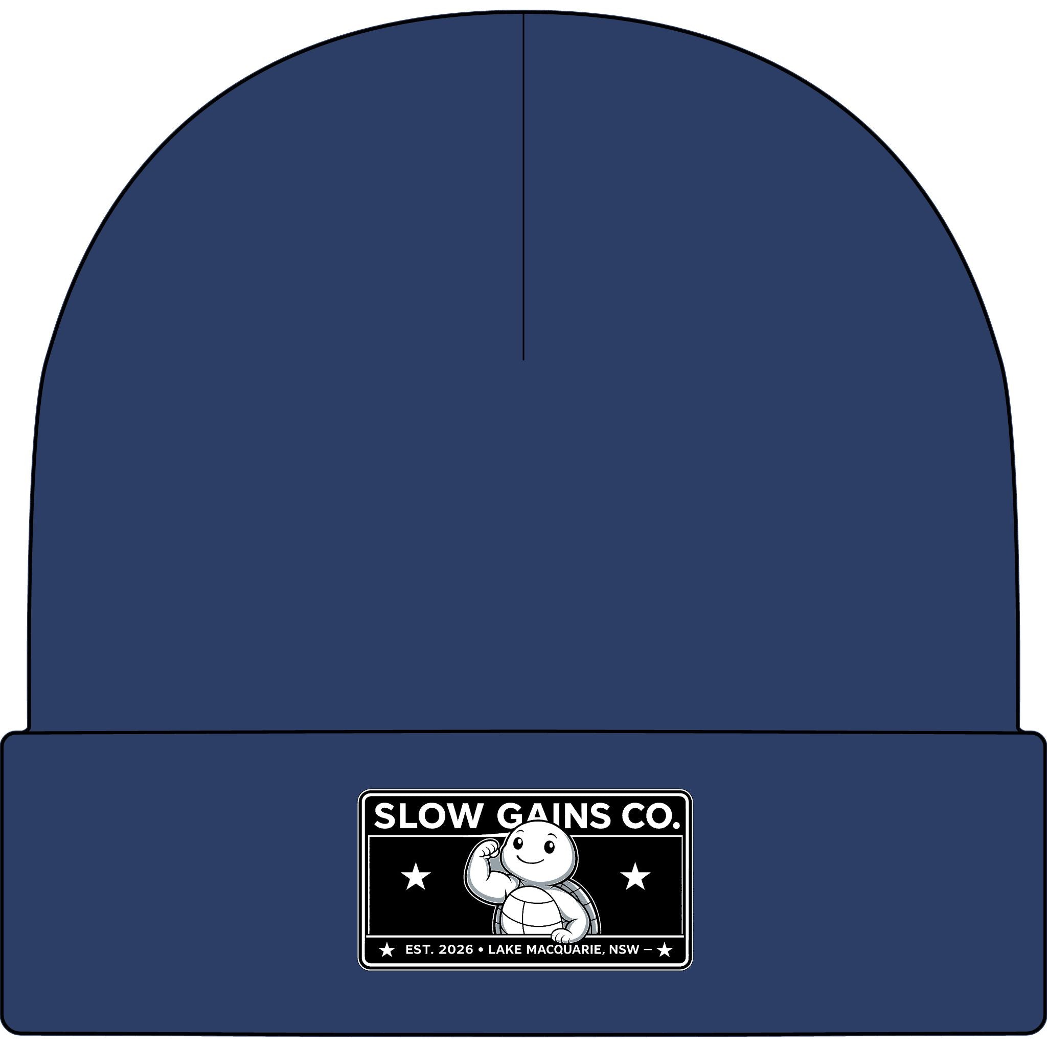 Slow Gains Co. - Unisex Ribbed Cuff Beanie – Gym & Lifestyle Wear