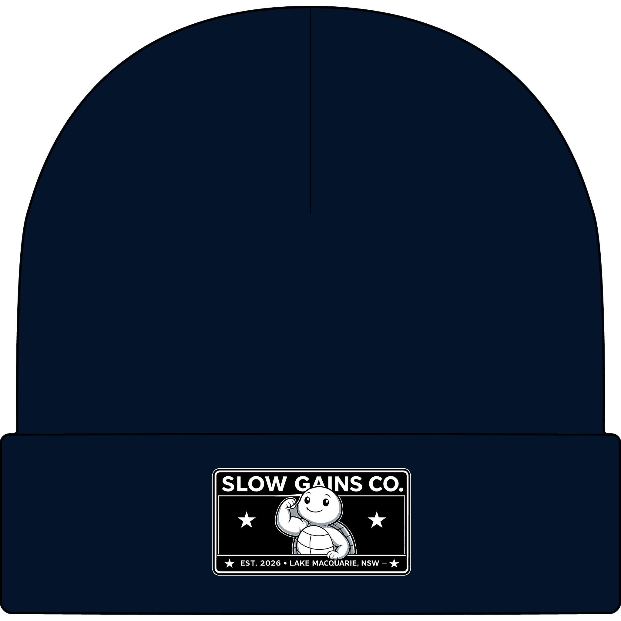 Slow Gains Co. - Unisex Ribbed Cuff Beanie – Gym & Lifestyle Wear