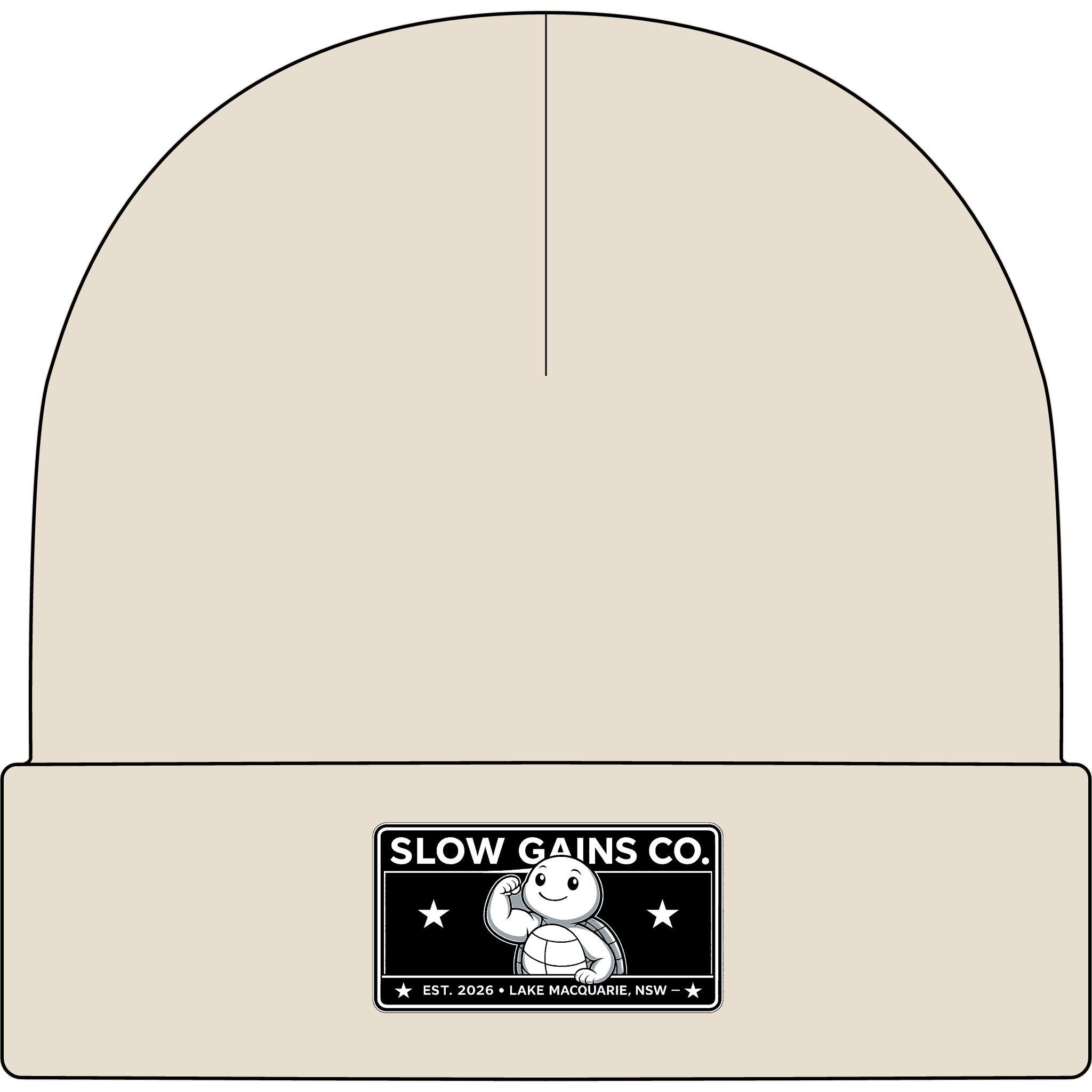 Slow Gains Co. - Unisex Ribbed Cuff Beanie – Gym & Lifestyle Wear