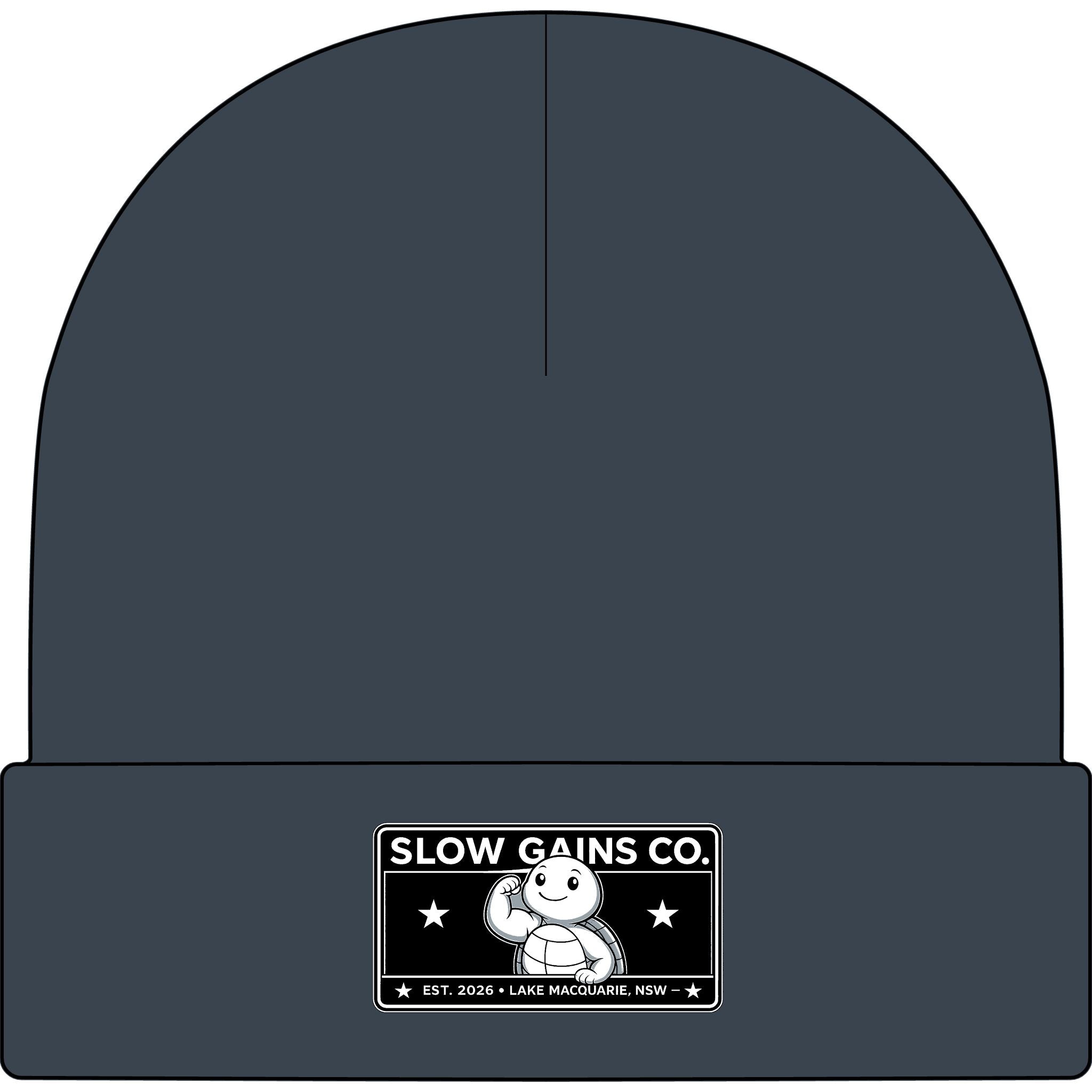 Slow Gains Co. - Unisex Ribbed Cuff Beanie – Gym & Lifestyle Wear