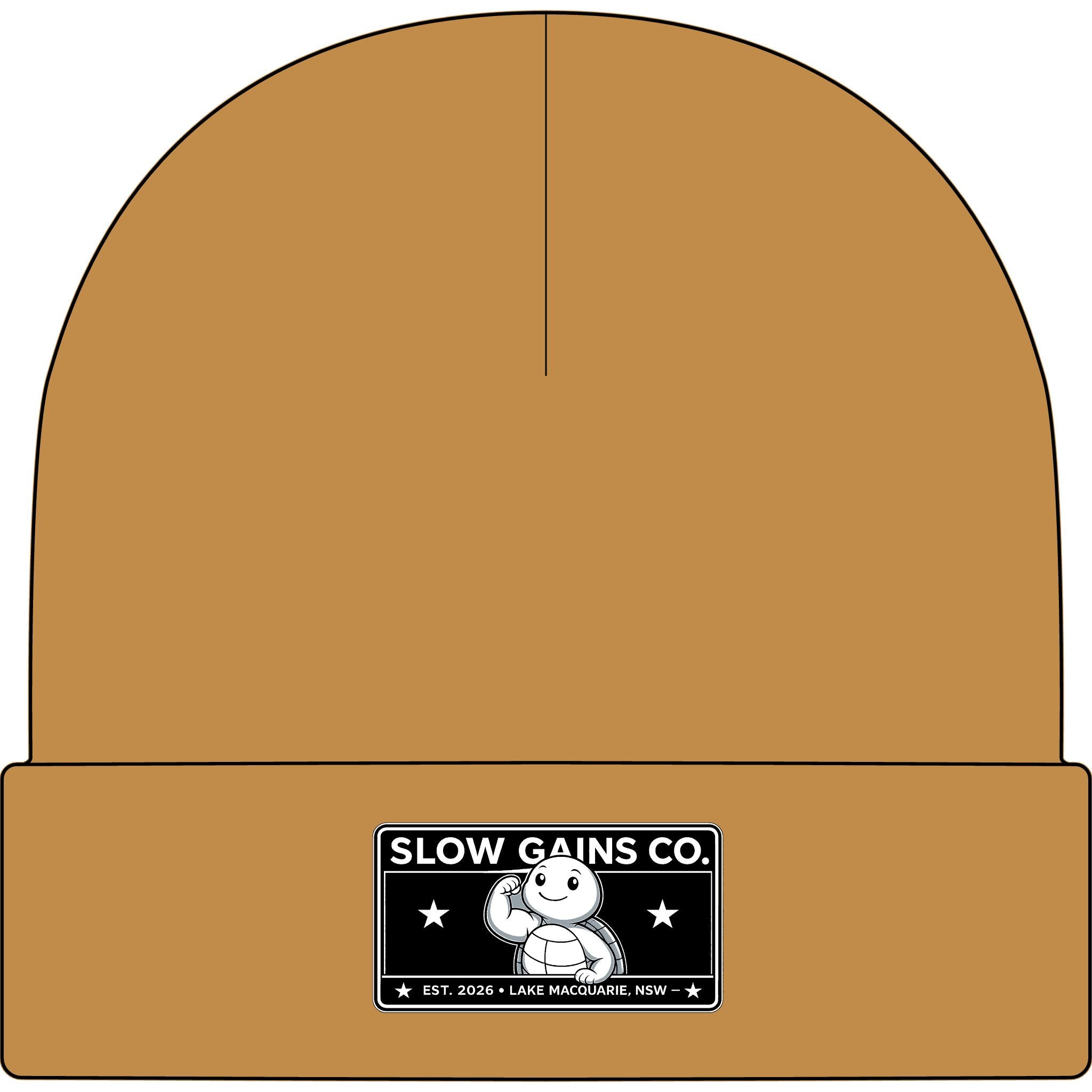 Slow Gains Co. - Unisex Ribbed Cuff Beanie – Gym & Lifestyle Wear