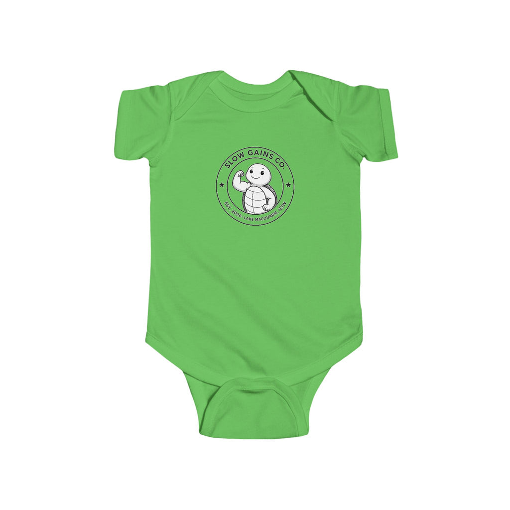 Slow Gains Co. - Baby Jersey Bodysuit – Logo Edition