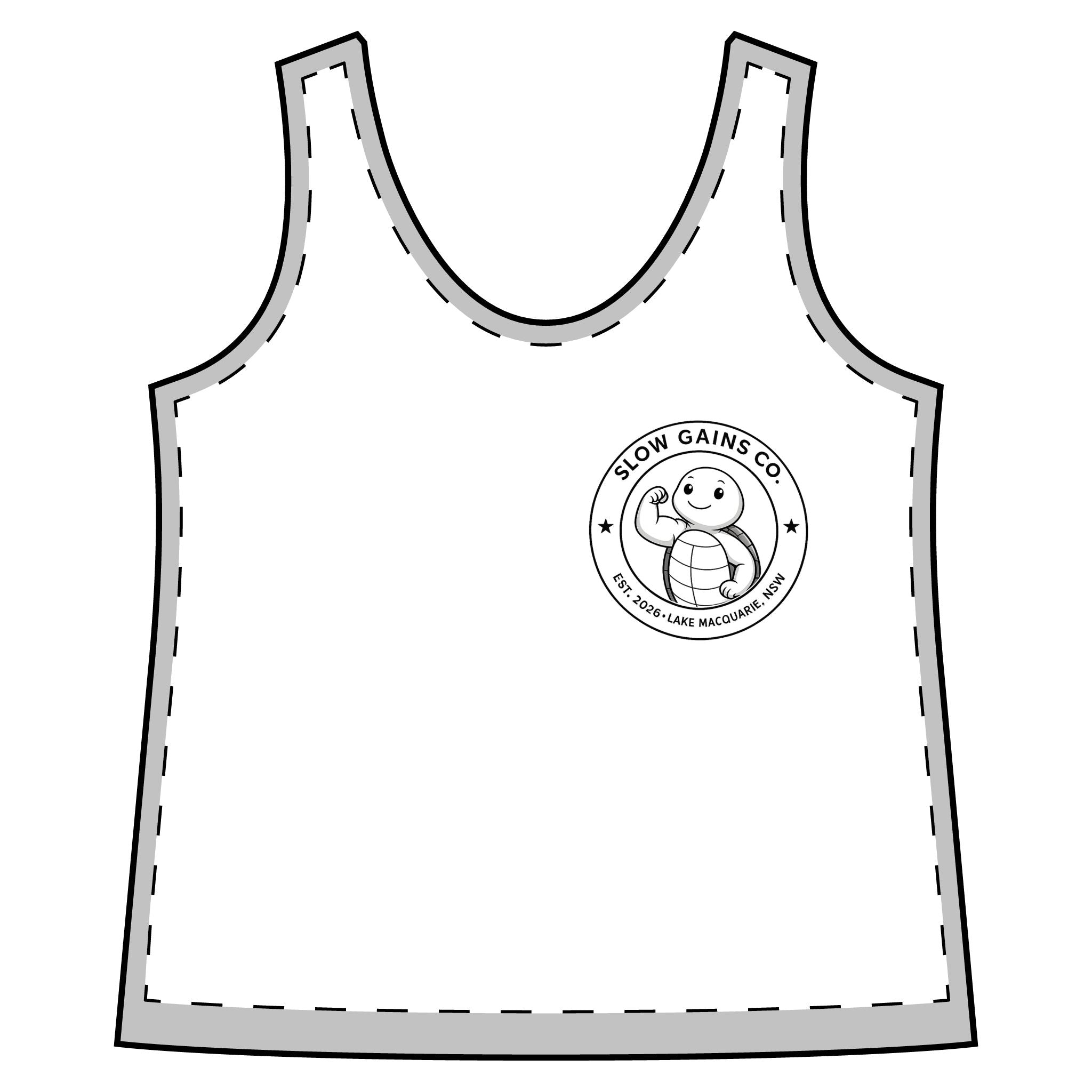 Slow Gains Co. - Women’s Moisture Wicking Racerback Gym Tank